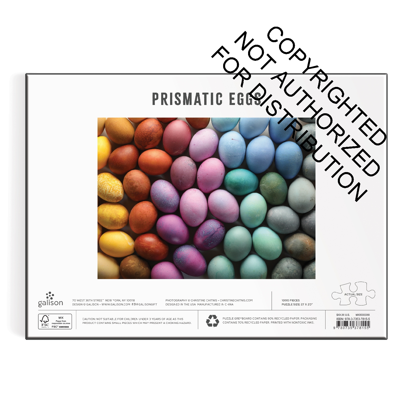 Prismatic Eggs 1000 Piece Puzzle