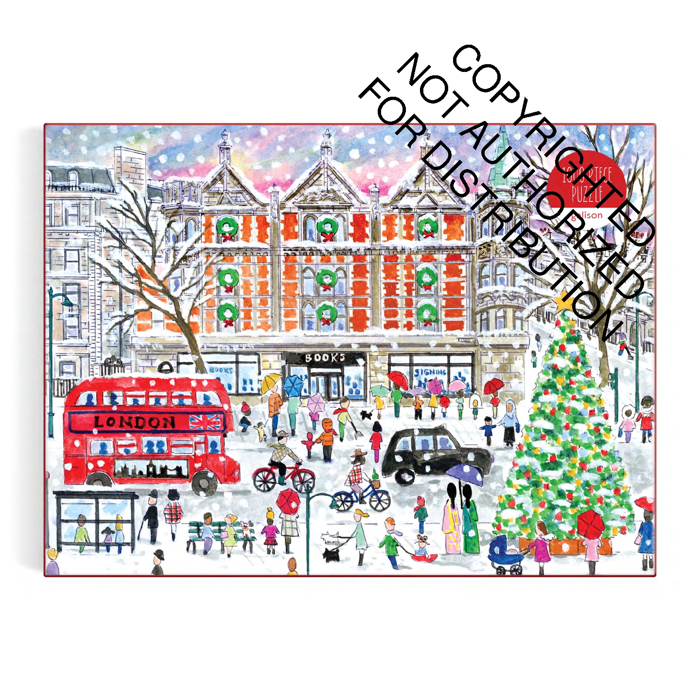 Michael Storrings Christmas in London 1000 Piece Puzzle