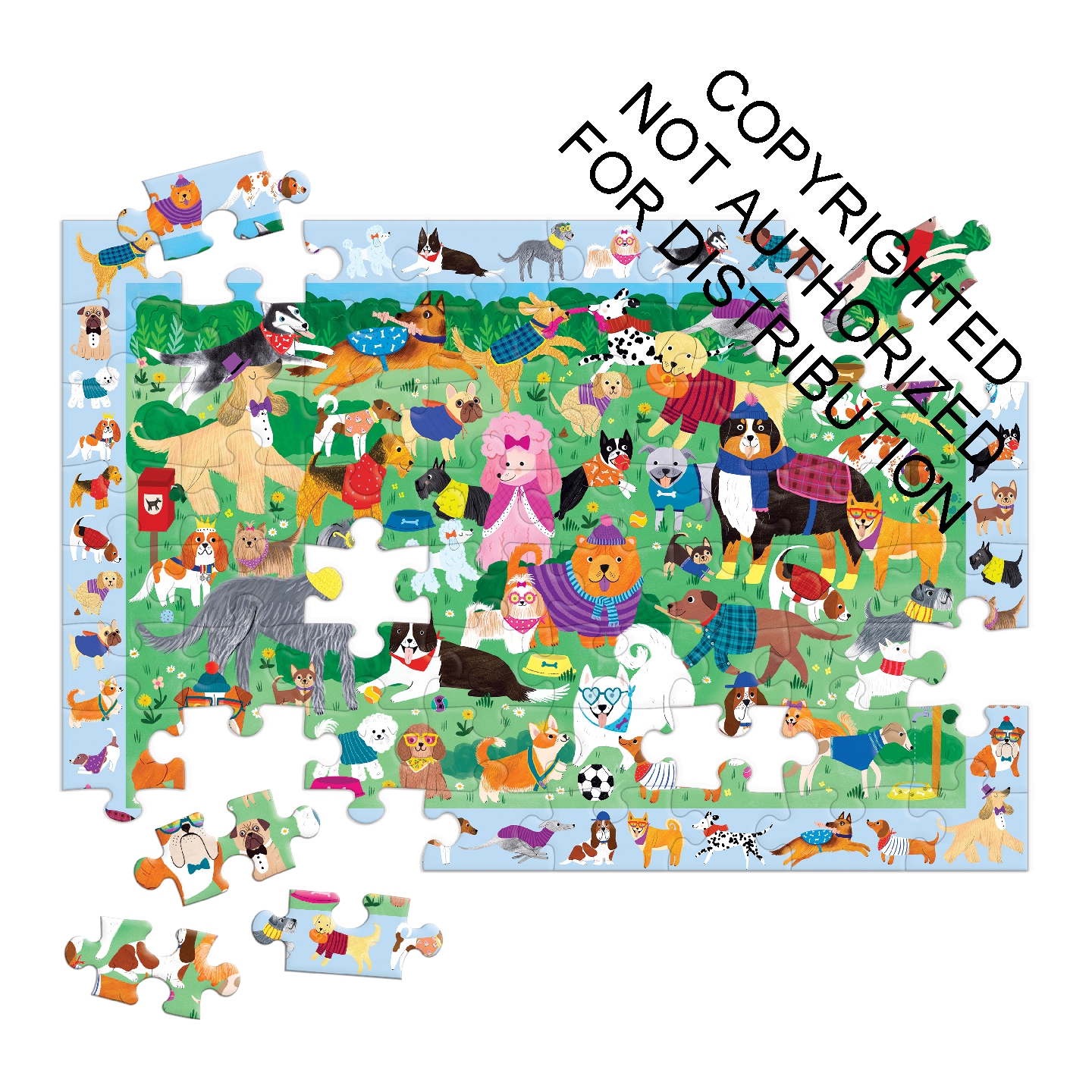 Doggie Days 64 Pc Search & Find Puzzle