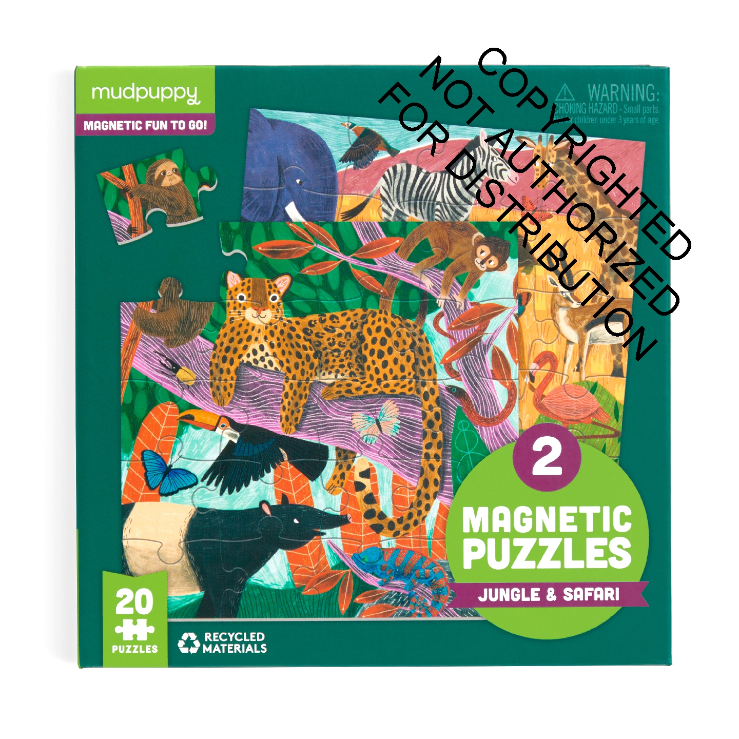 Jungle & Safari Magnetic Puzzle Set