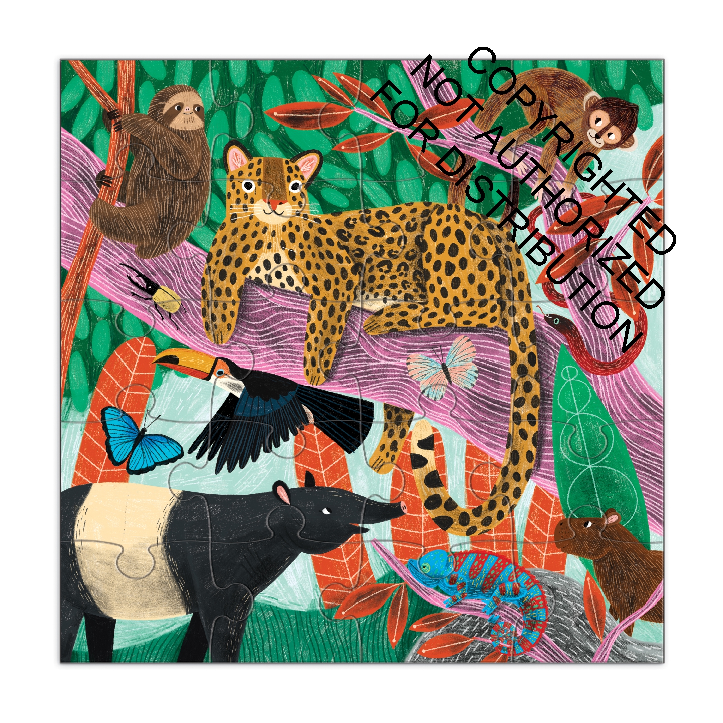 Jungle & Safari Magnetic Puzzle Set