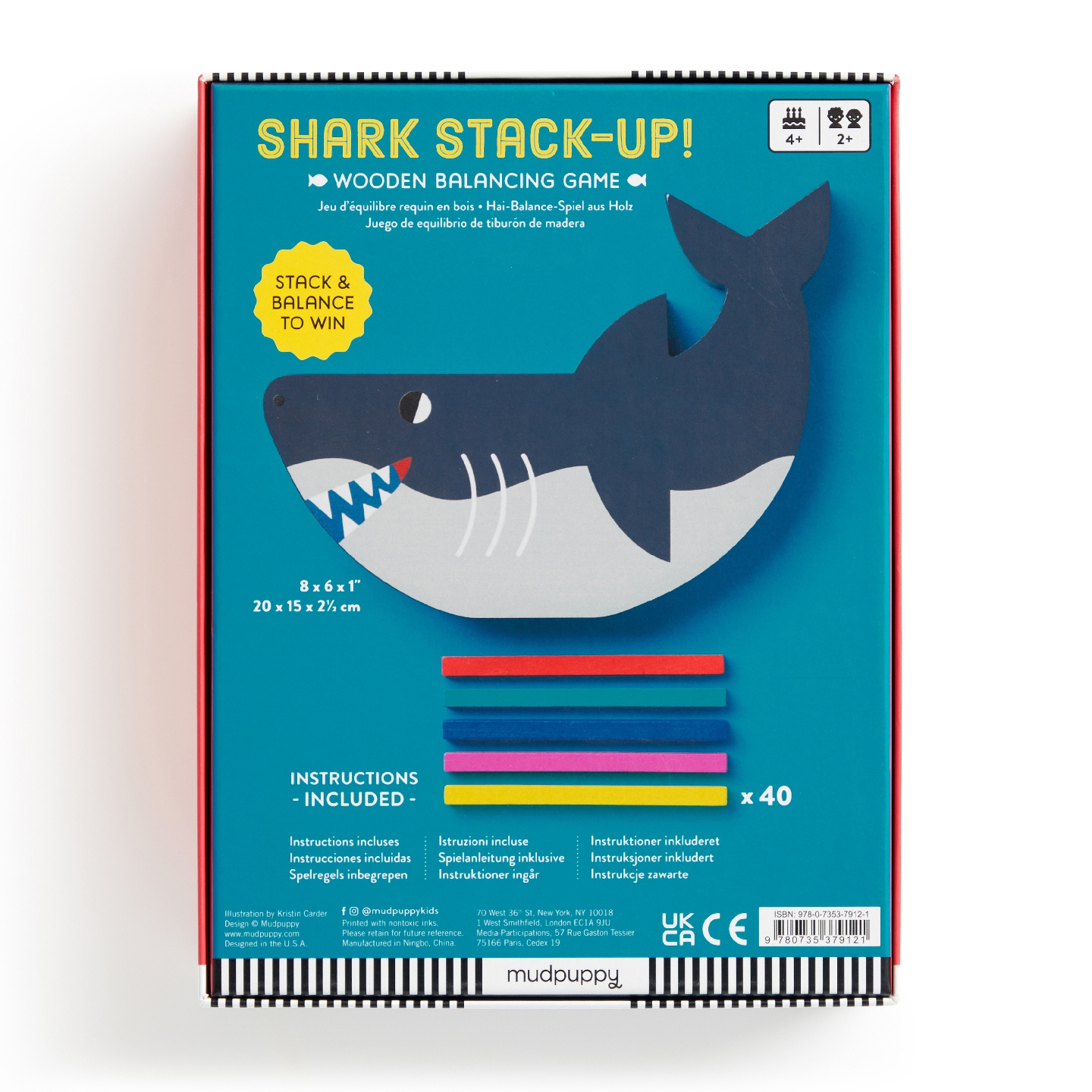 Shark Stack-up! Wooden Balancing Game