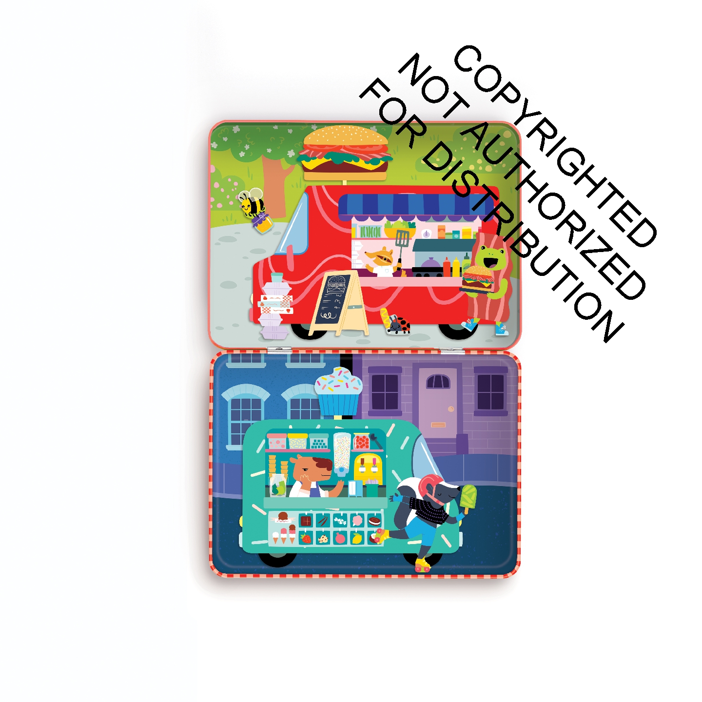 Food Truck Festival Magnetic Play Set