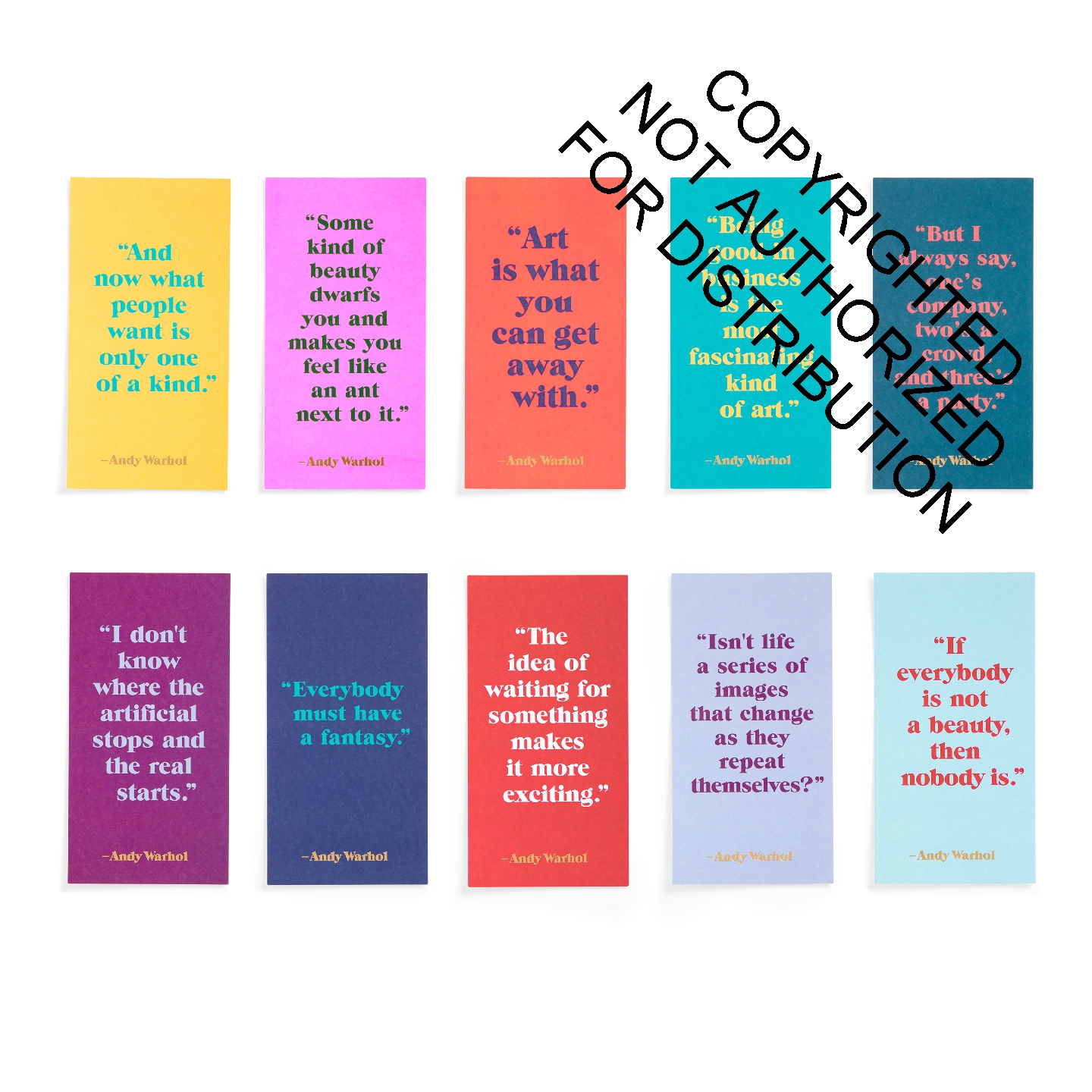 Andy Warhol Philosophy Correspondence Cards