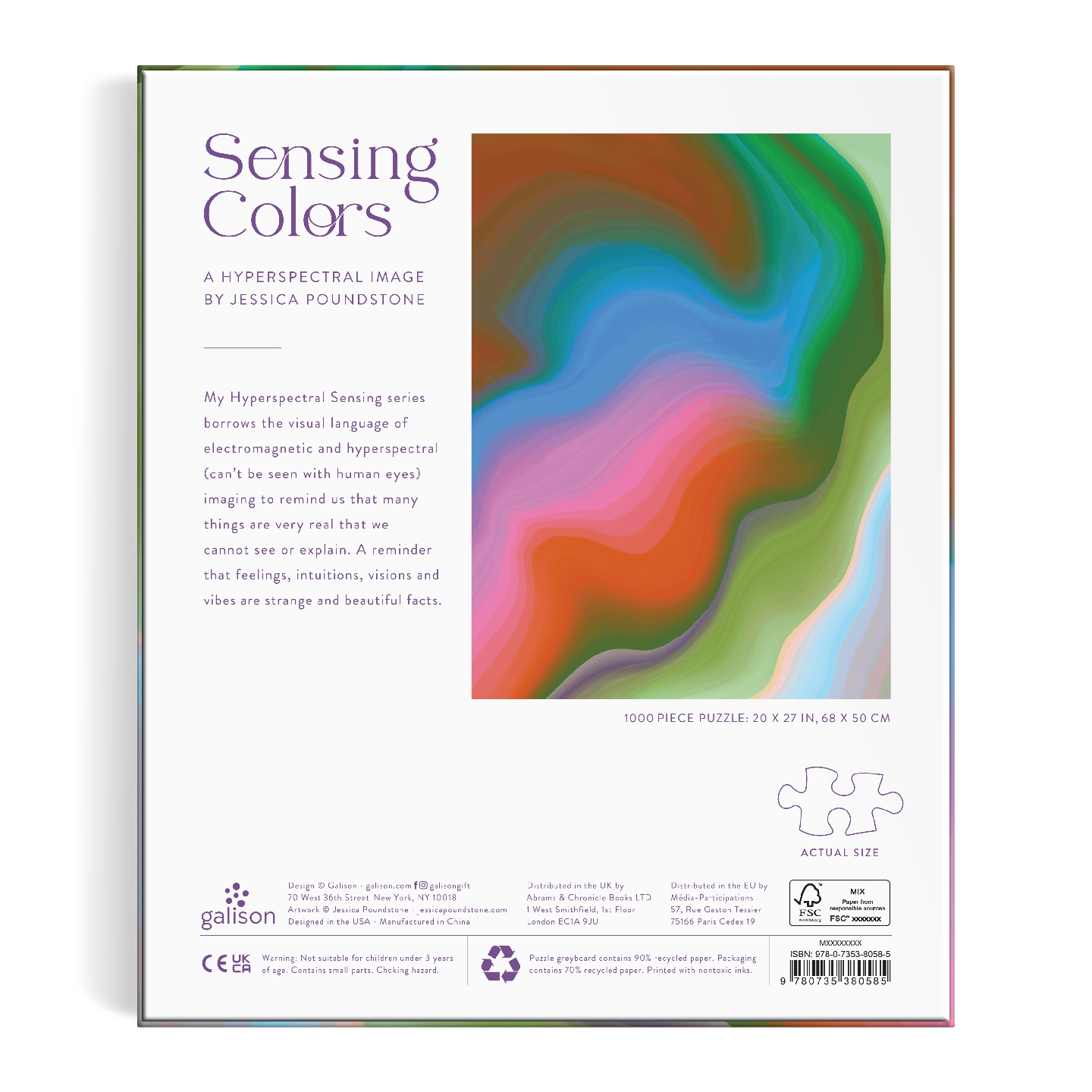 Sensing Colors by Jessica Poundstone 1000 Piece Puzzle