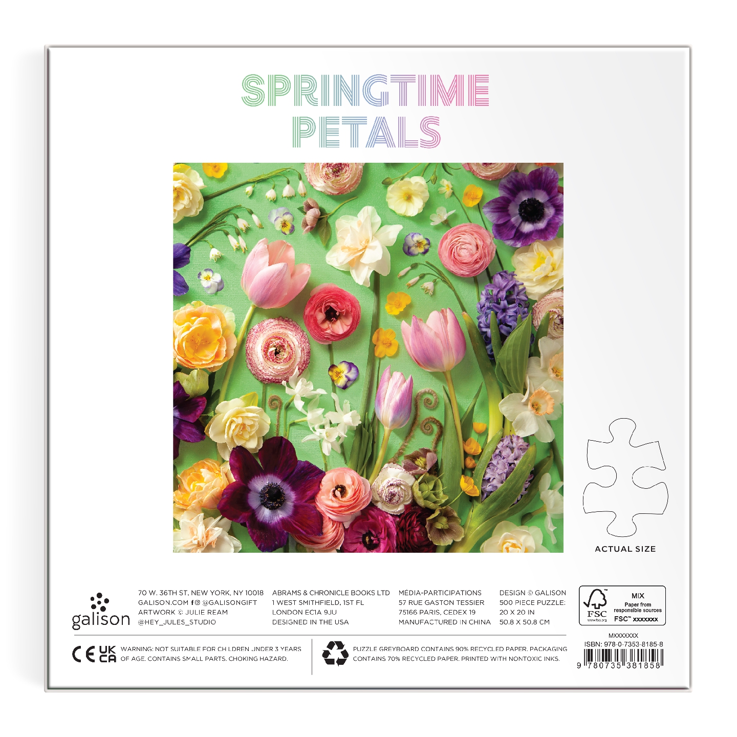 Springtime Petals 500 Piece Puzzle