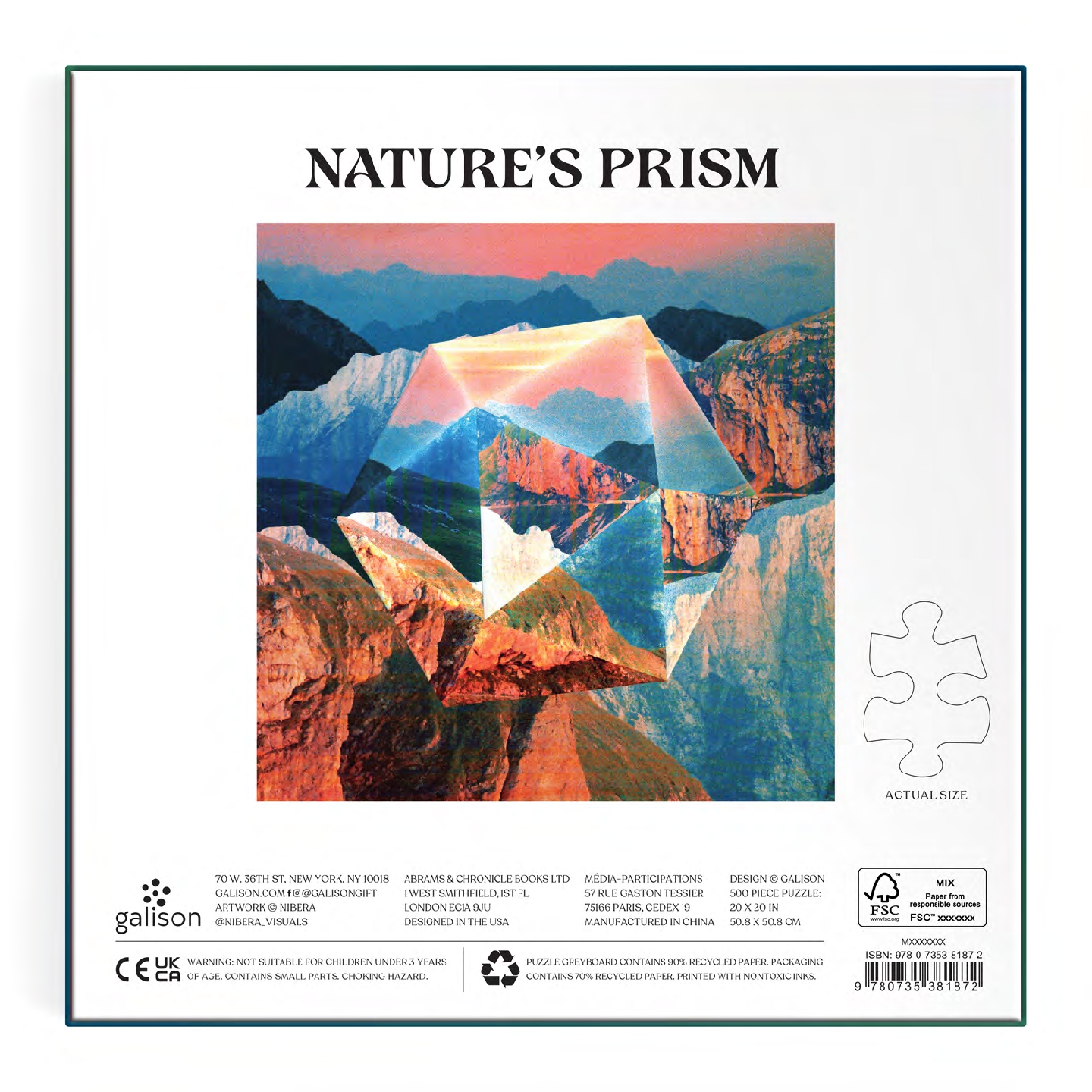 Nature's Prism 500 Piece Puzzle