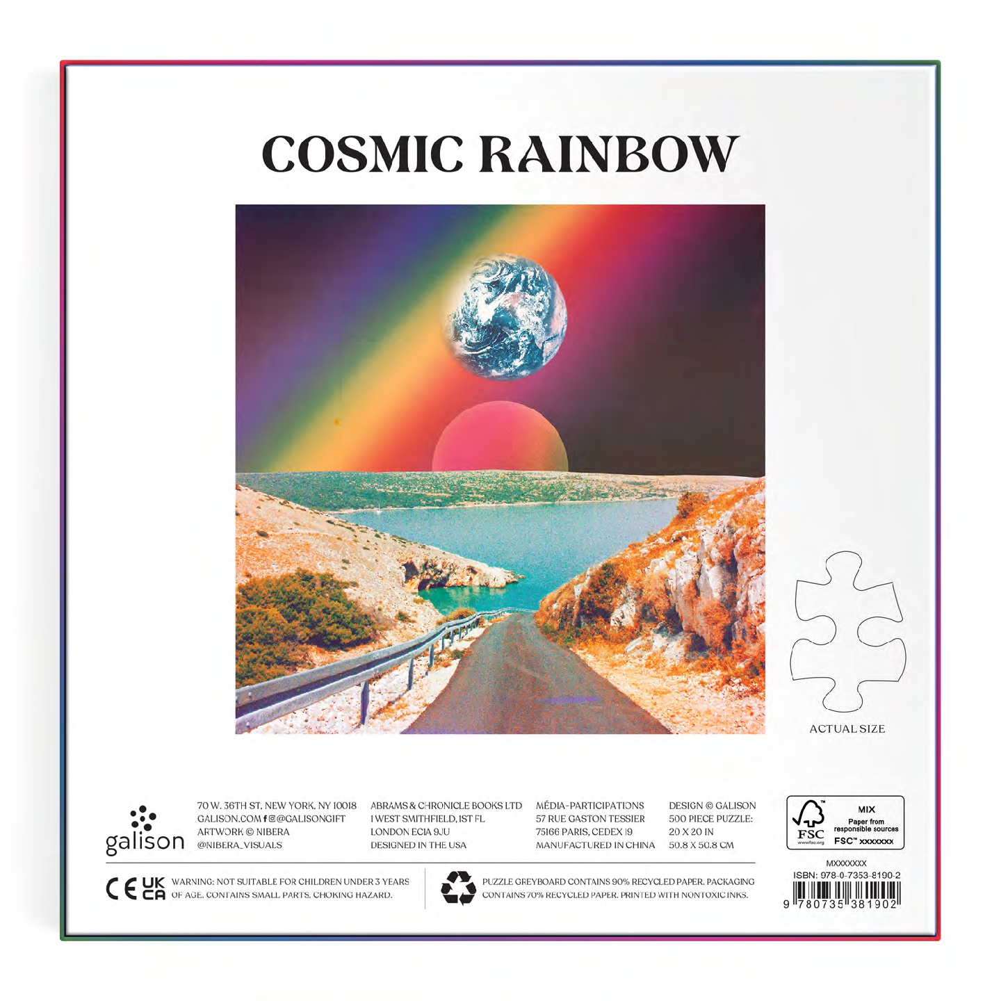 Cosmic Rainbow 500 Piece Puzzle