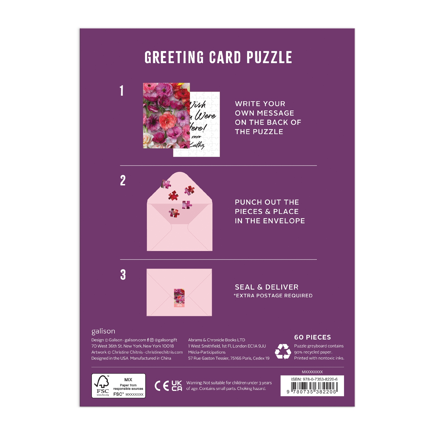 Ranunculus Greeting Card Puzzle