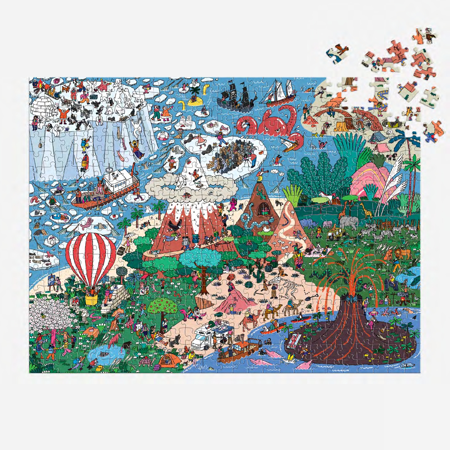 Where's ________? Curious and Far Out Places 500 Piece Search and Find Puzzle
