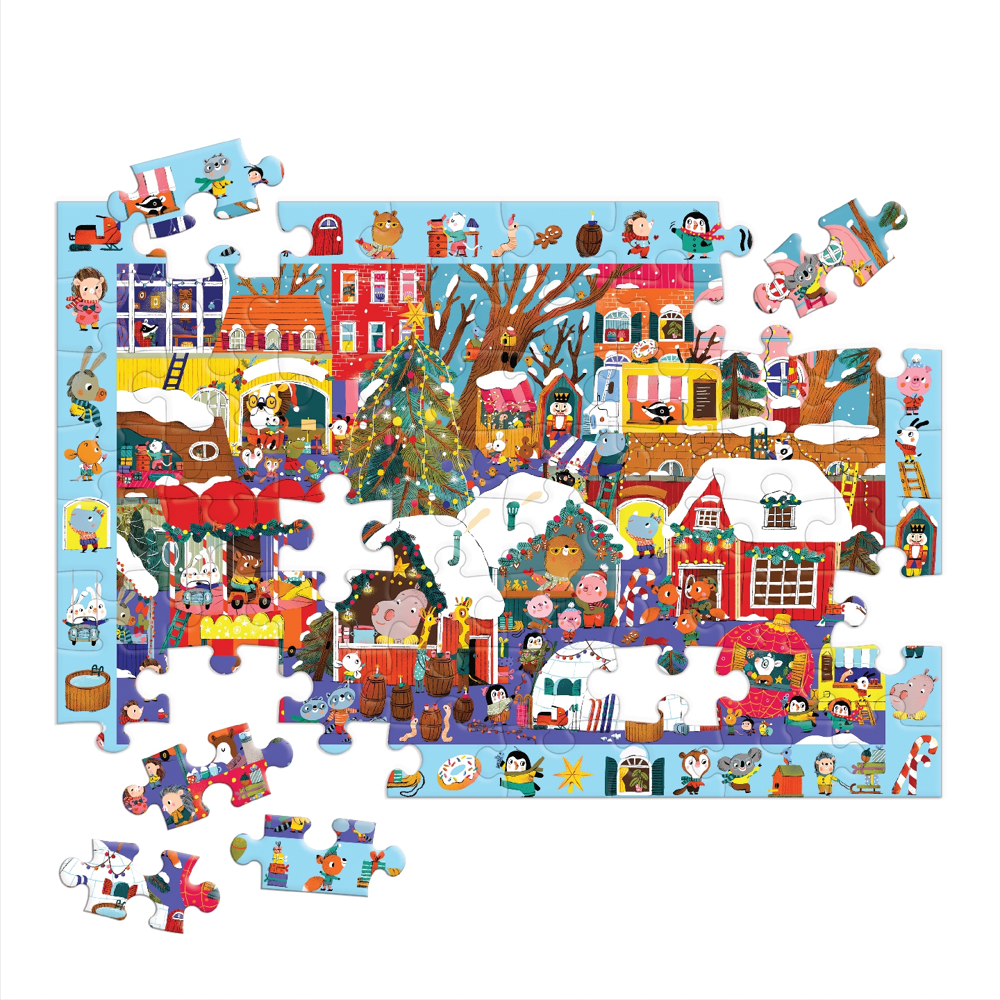 Christmas Market 64 Piece Search & Find Puzzle