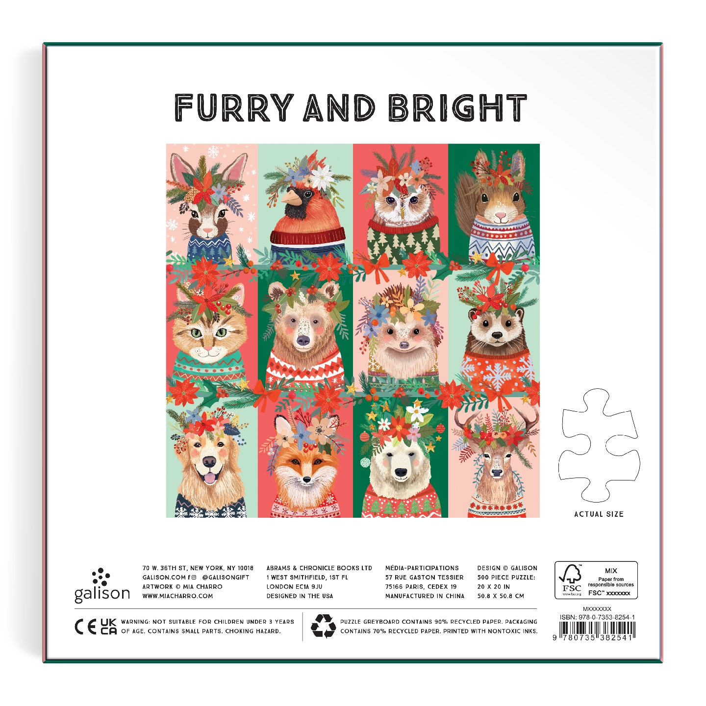 Furry And Bright 500 Piece Puzzle