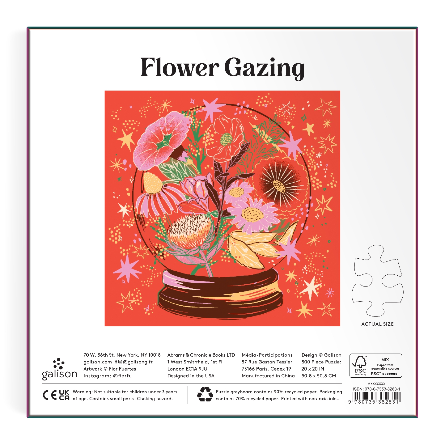 Flower Gazing 500 Piece Foil Puzzle