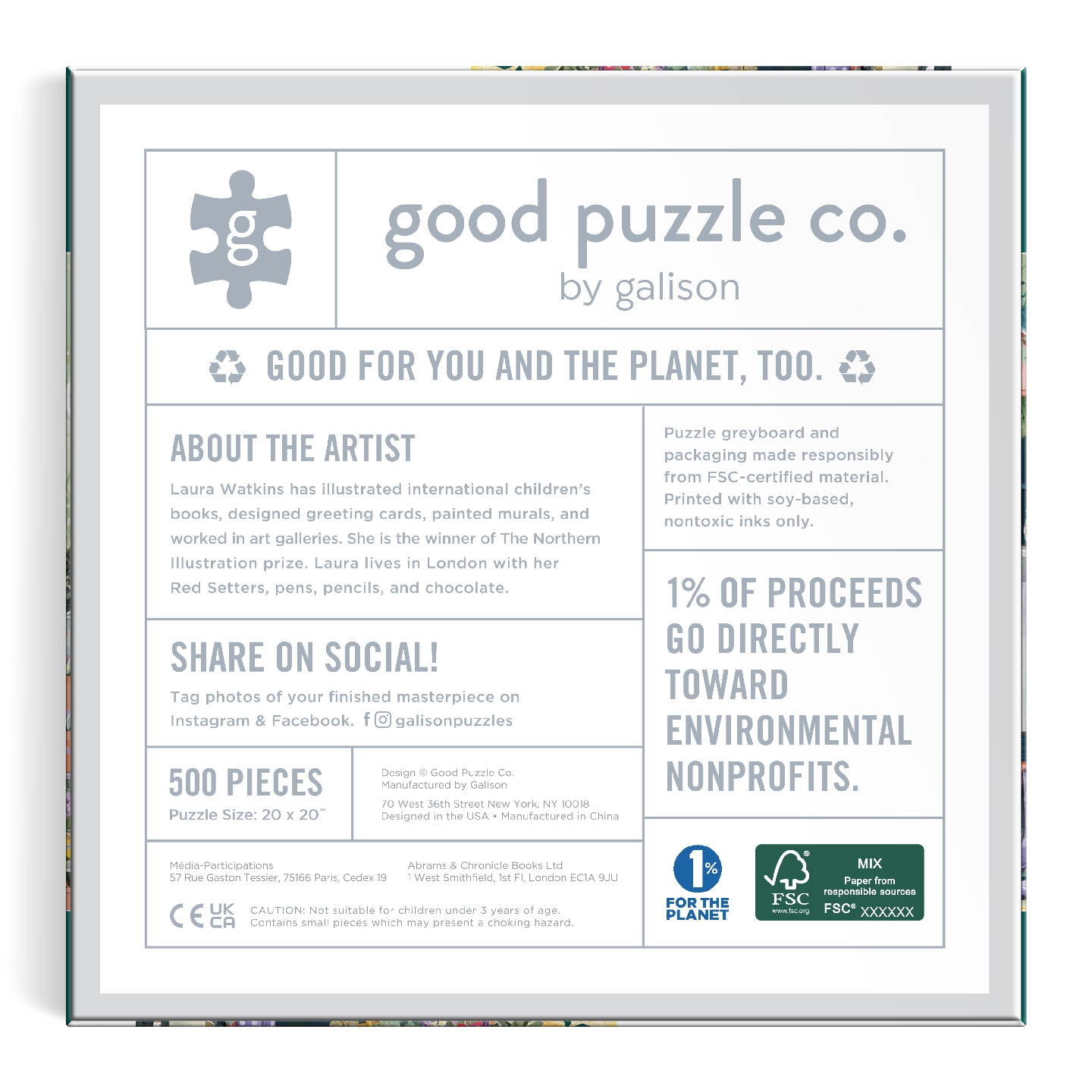 Good Puzzle Co. Gardener's Nook 500 Piece Puzzle