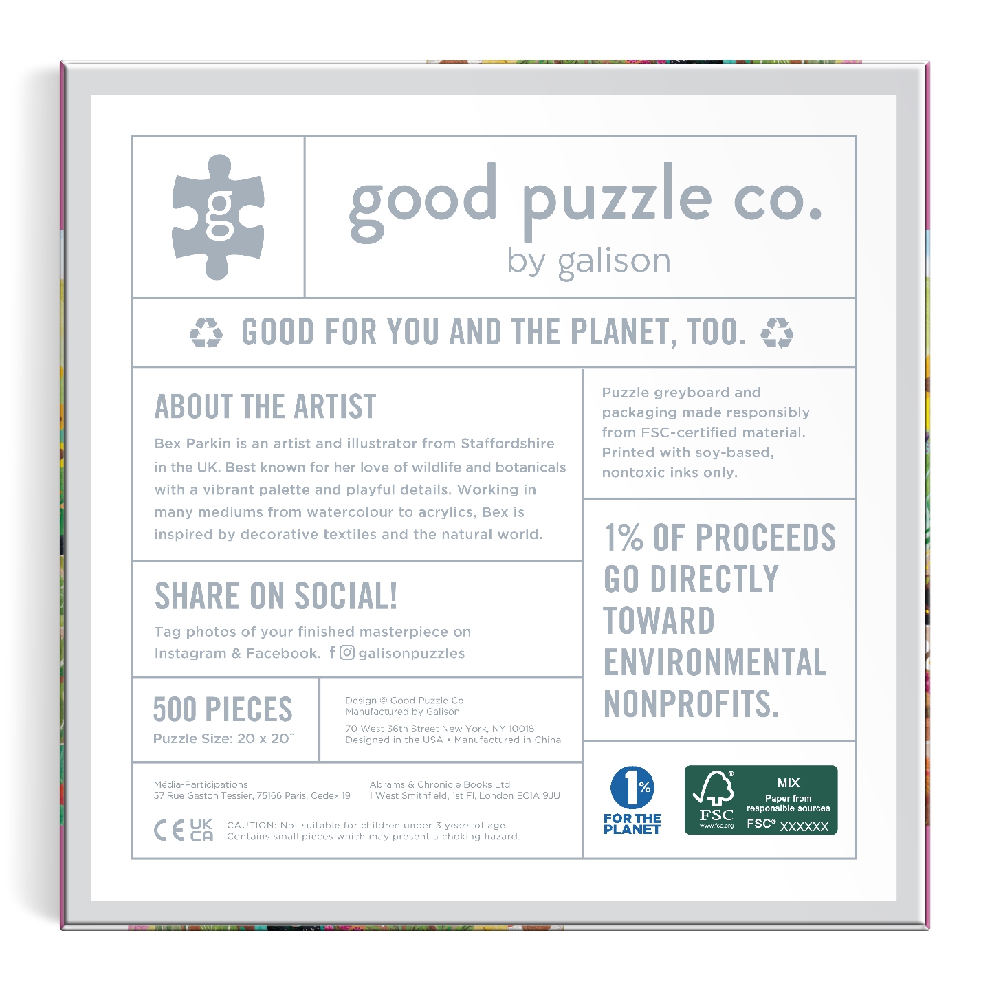 Good Puzzle Co. Countryside Harvest 500 Piece Puzzle