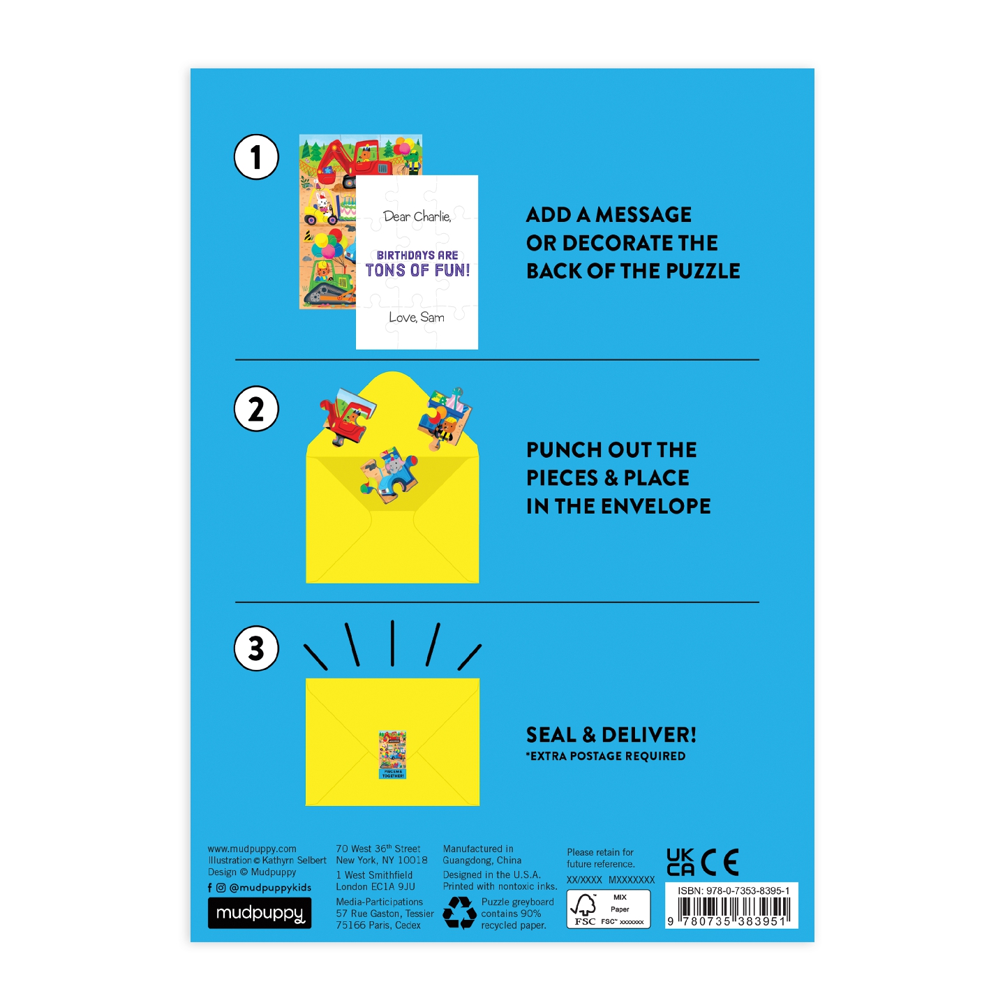 Construction Site Birthday Greeting Card Puzzle