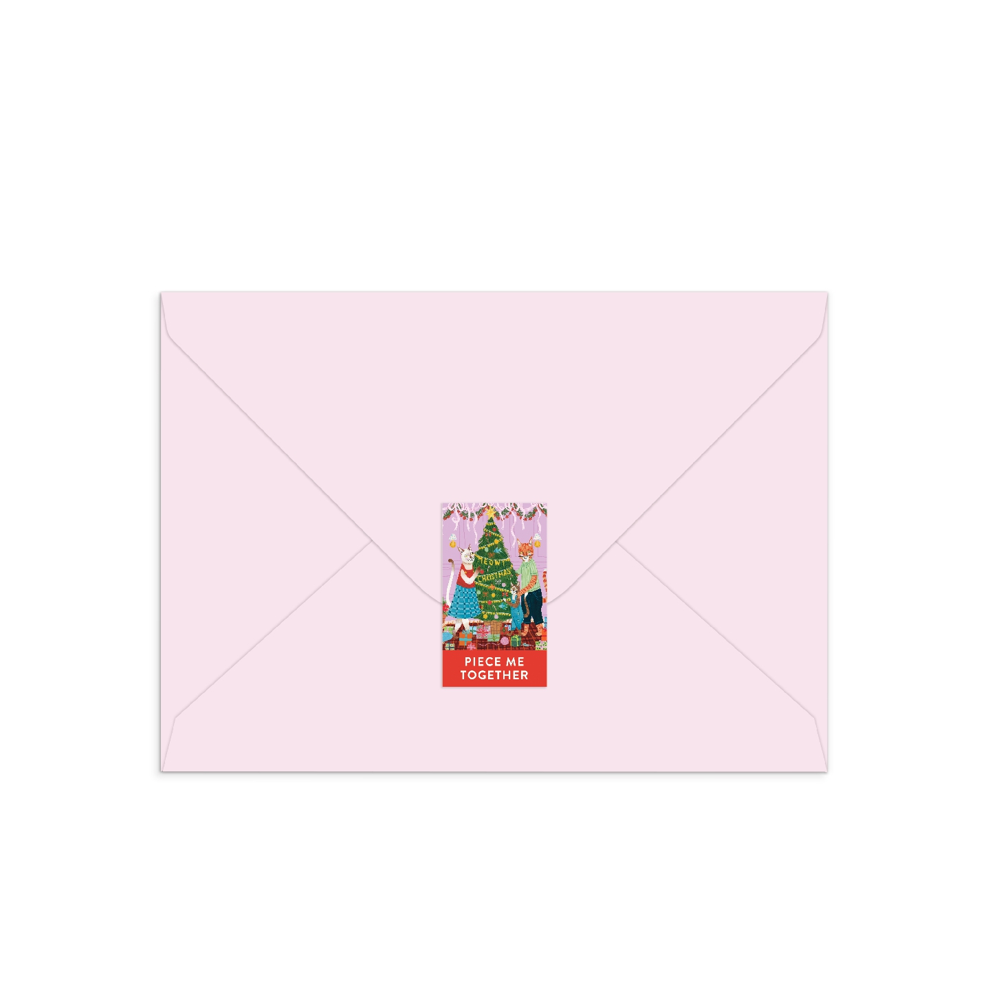 Meowy Christmas Greeting Card Puzzle