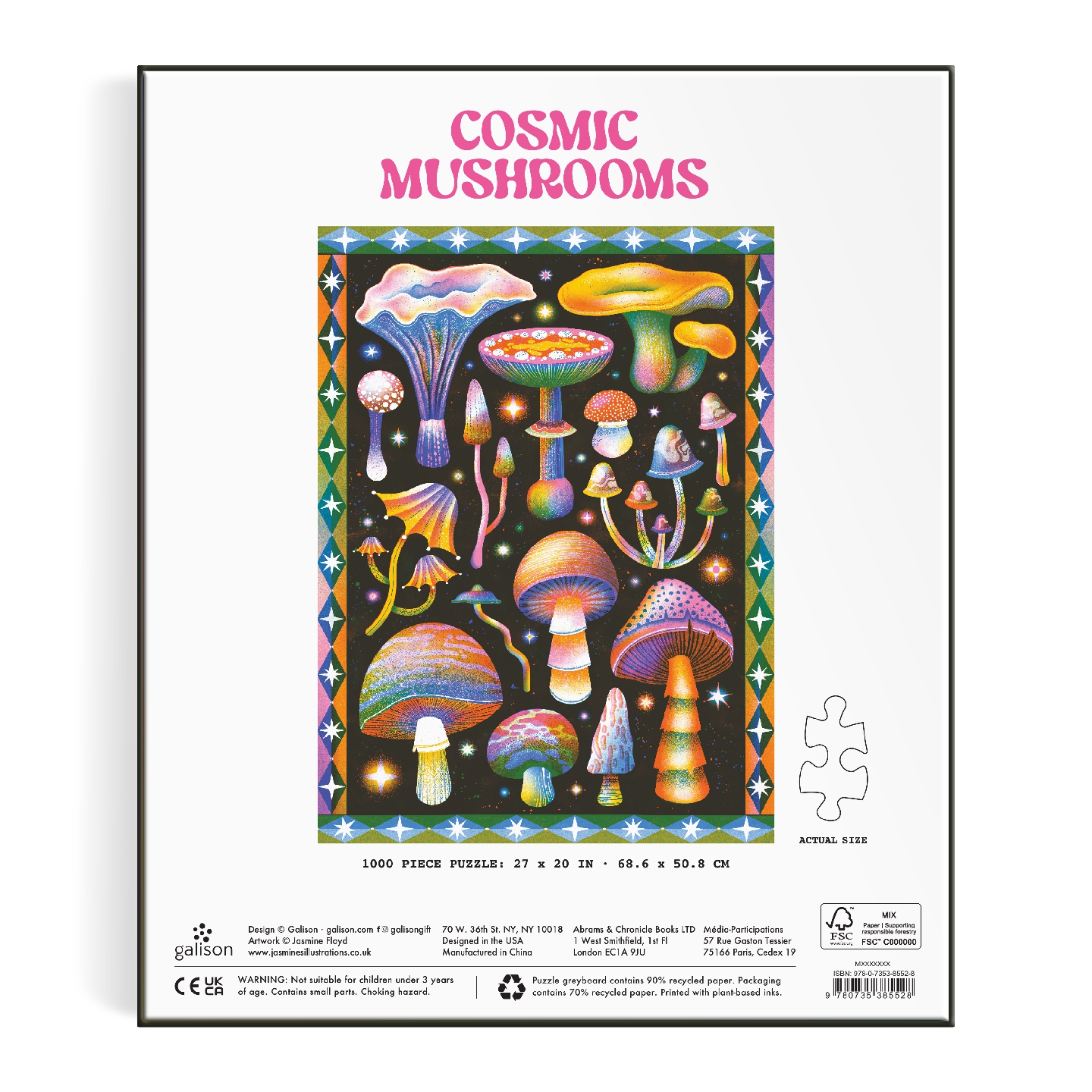 Cosmic Mushrooms 1000 Piece Puzzle