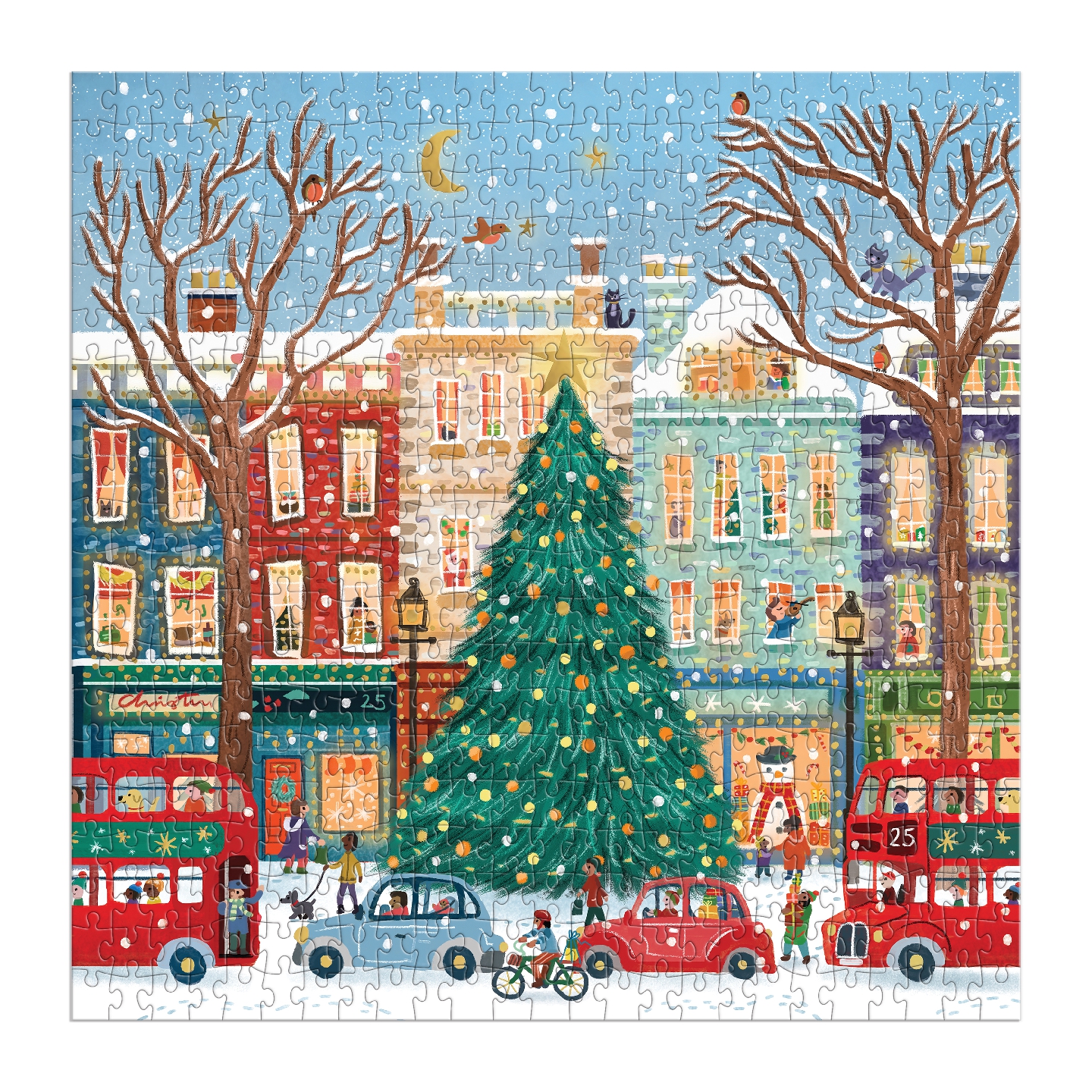 Tinsel City 500 Piece Foil Puzzle