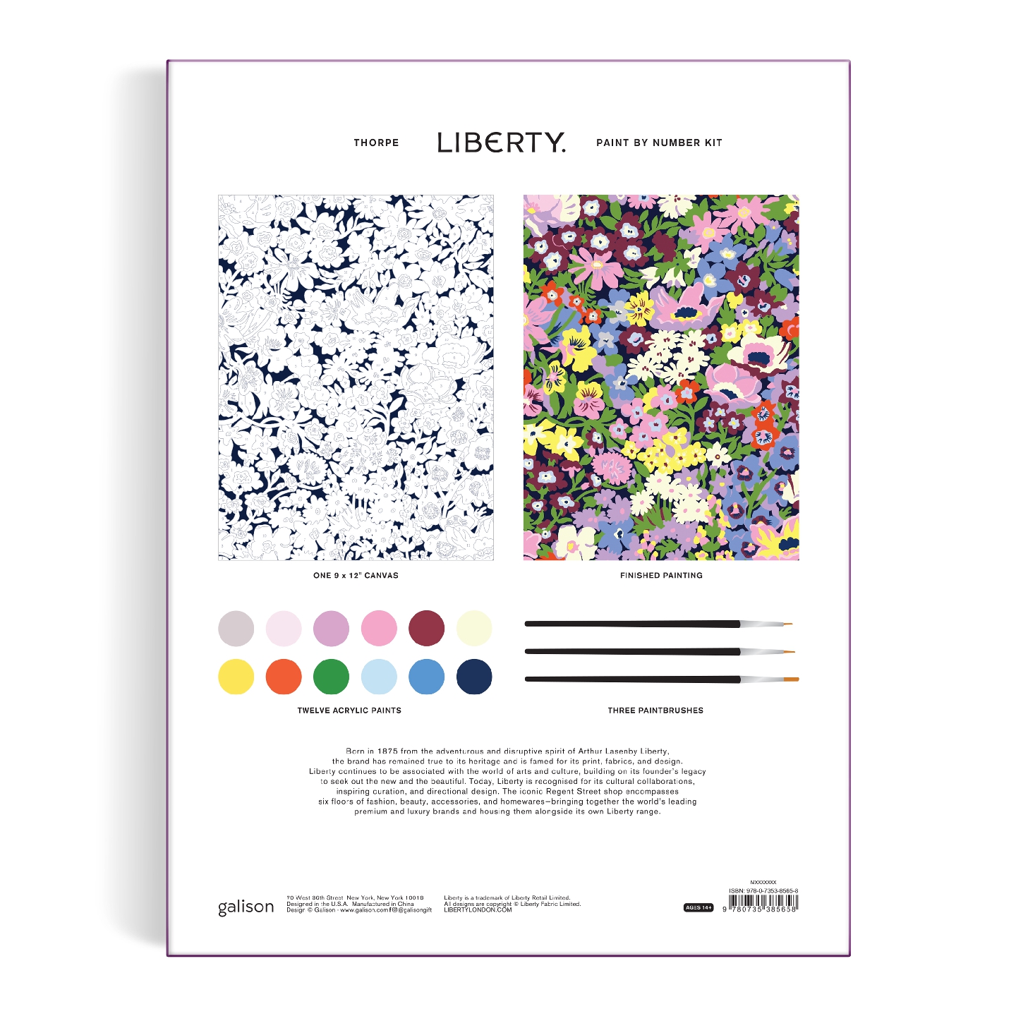 Liberty 9 x 12 Paint by Number Kit Thorpe