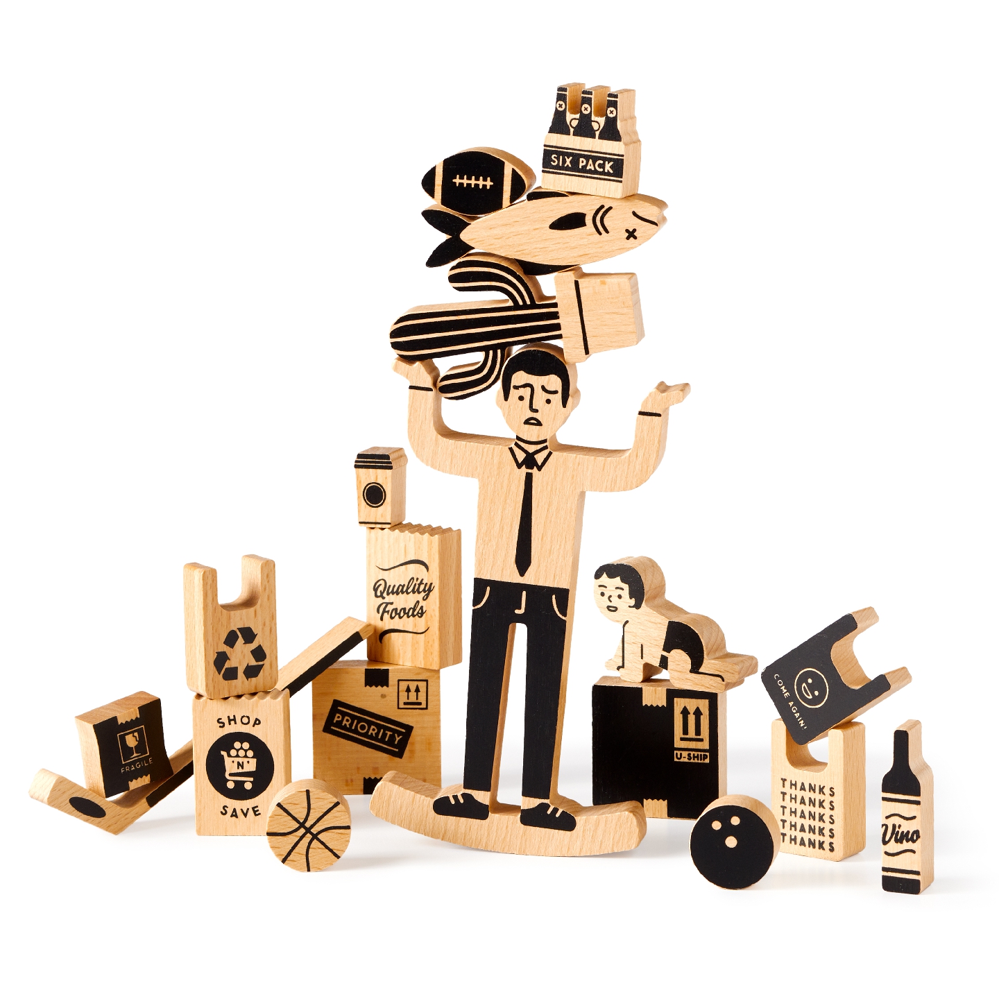 One Trip Nick Wooden Balance Game