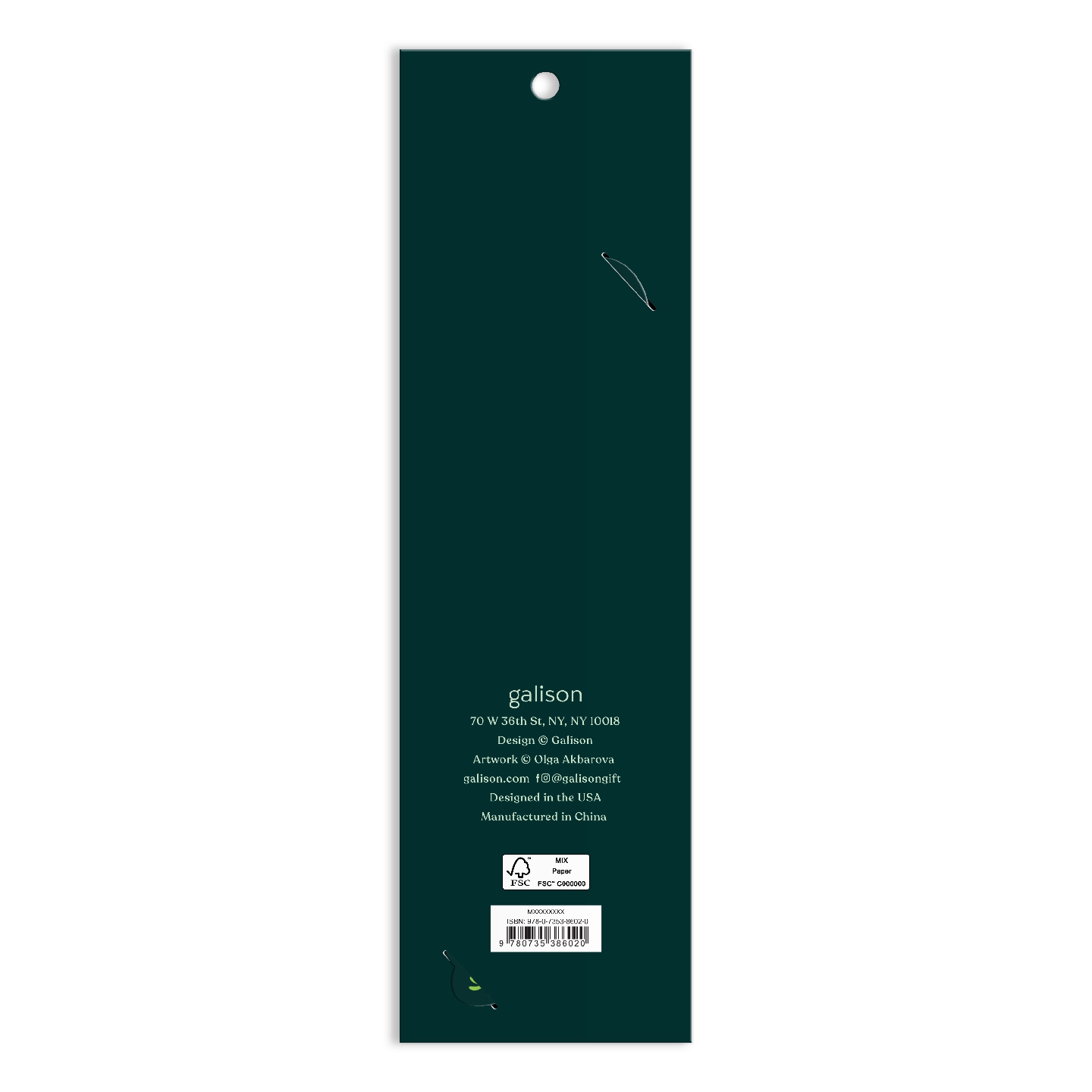 World of Mushrooms Paper Bookmark