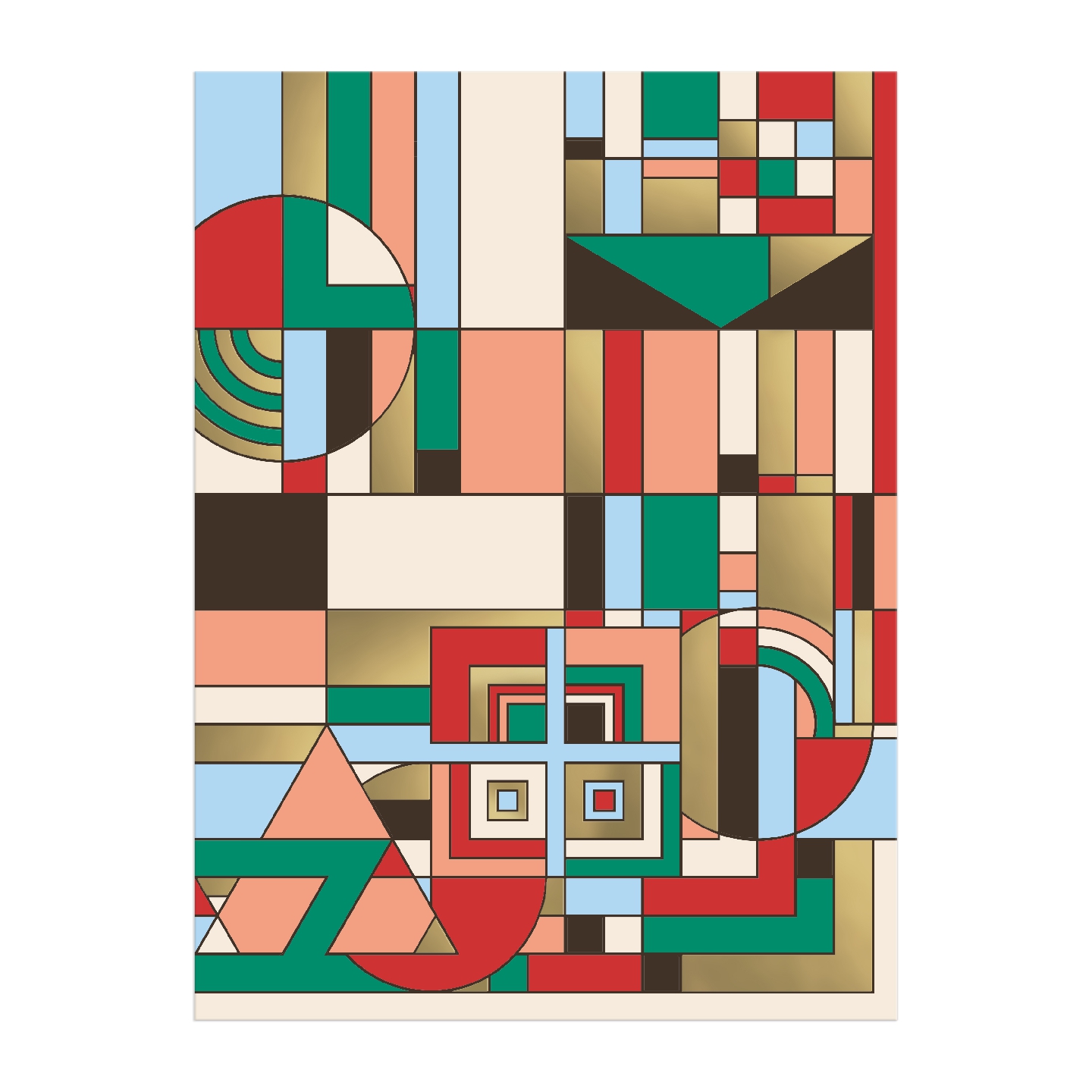 Frank Lloyd Wright December Gifts 1000 Piece Foil Puzzle