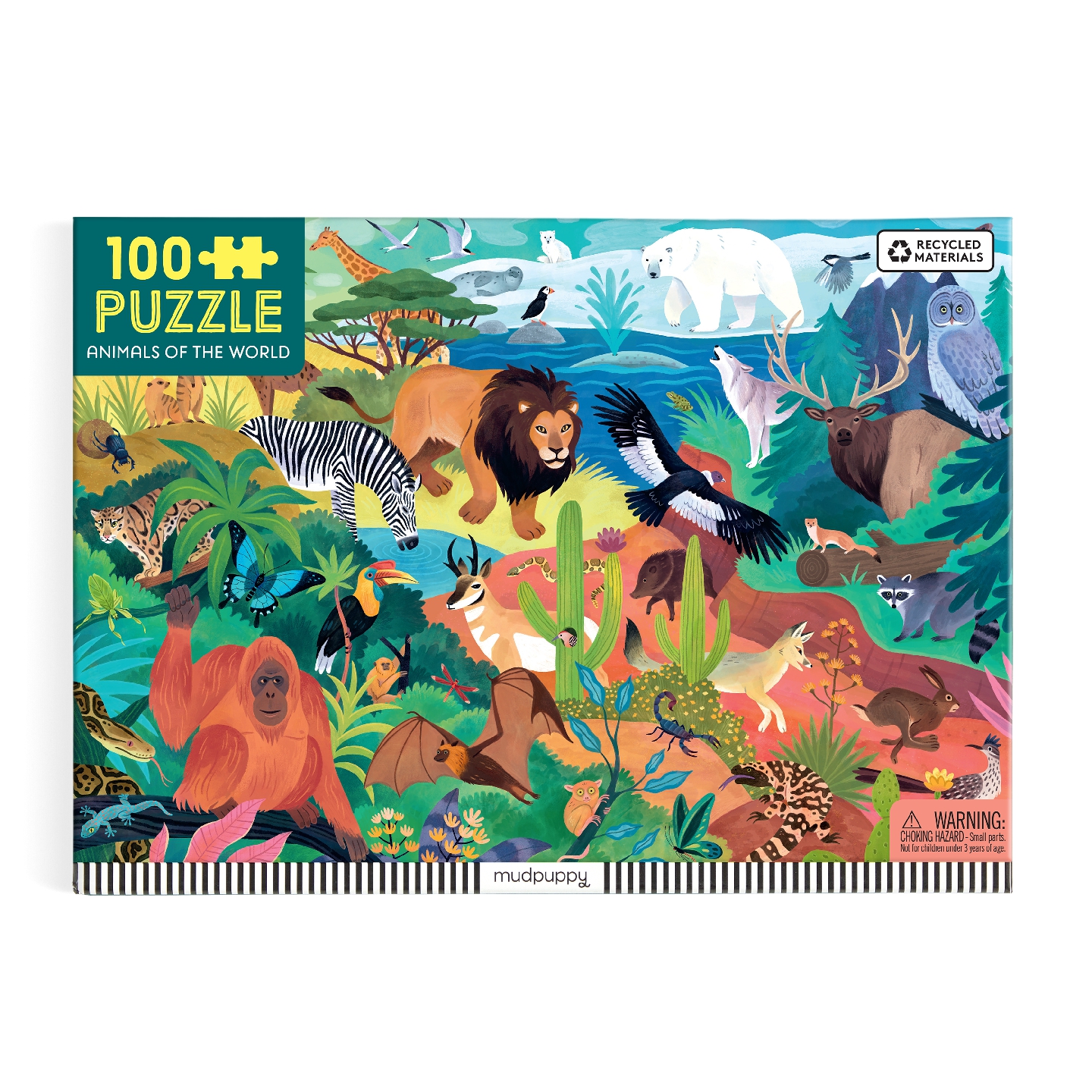 Animals of the World 100 Piece Puzzle