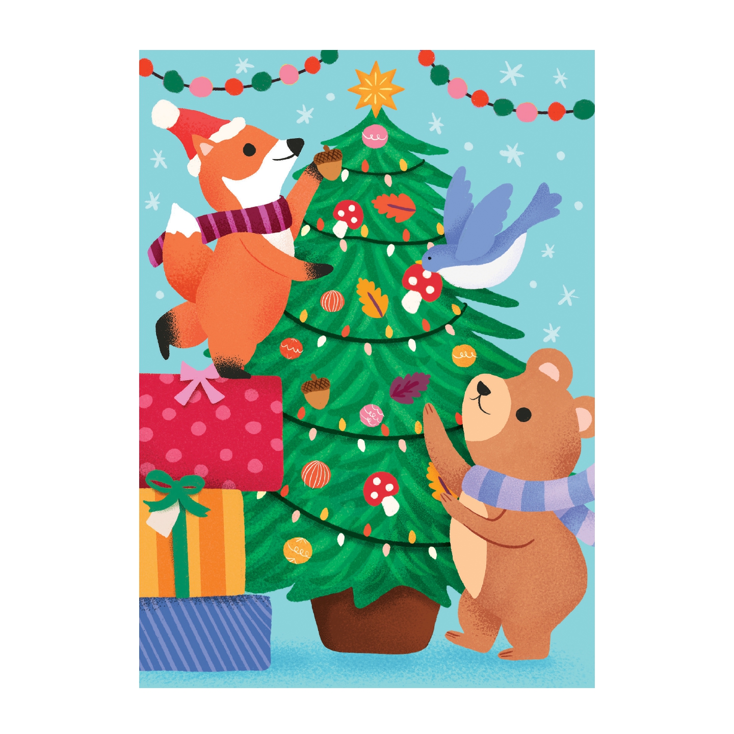 Christmas Critters Greeting Card Puzzle