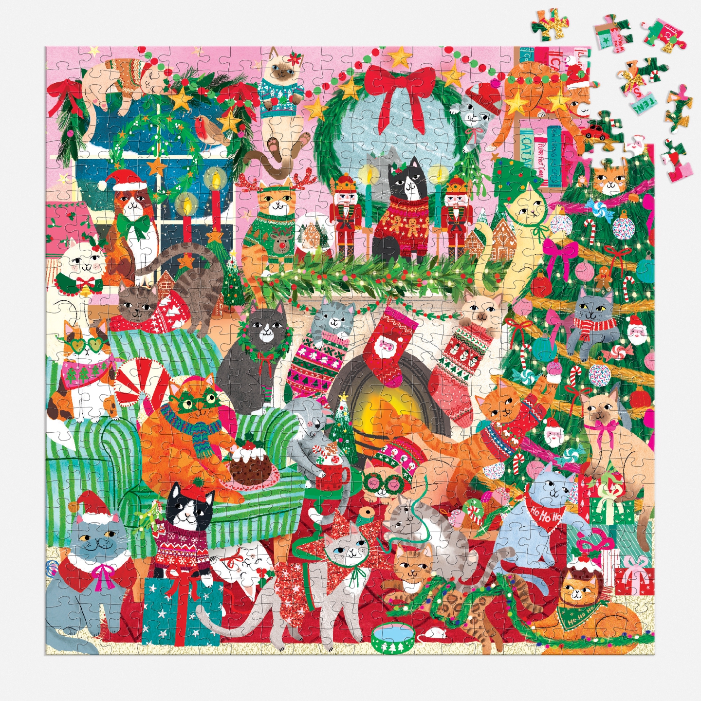 Merry Catmas! 500 Piece Family Puzzle