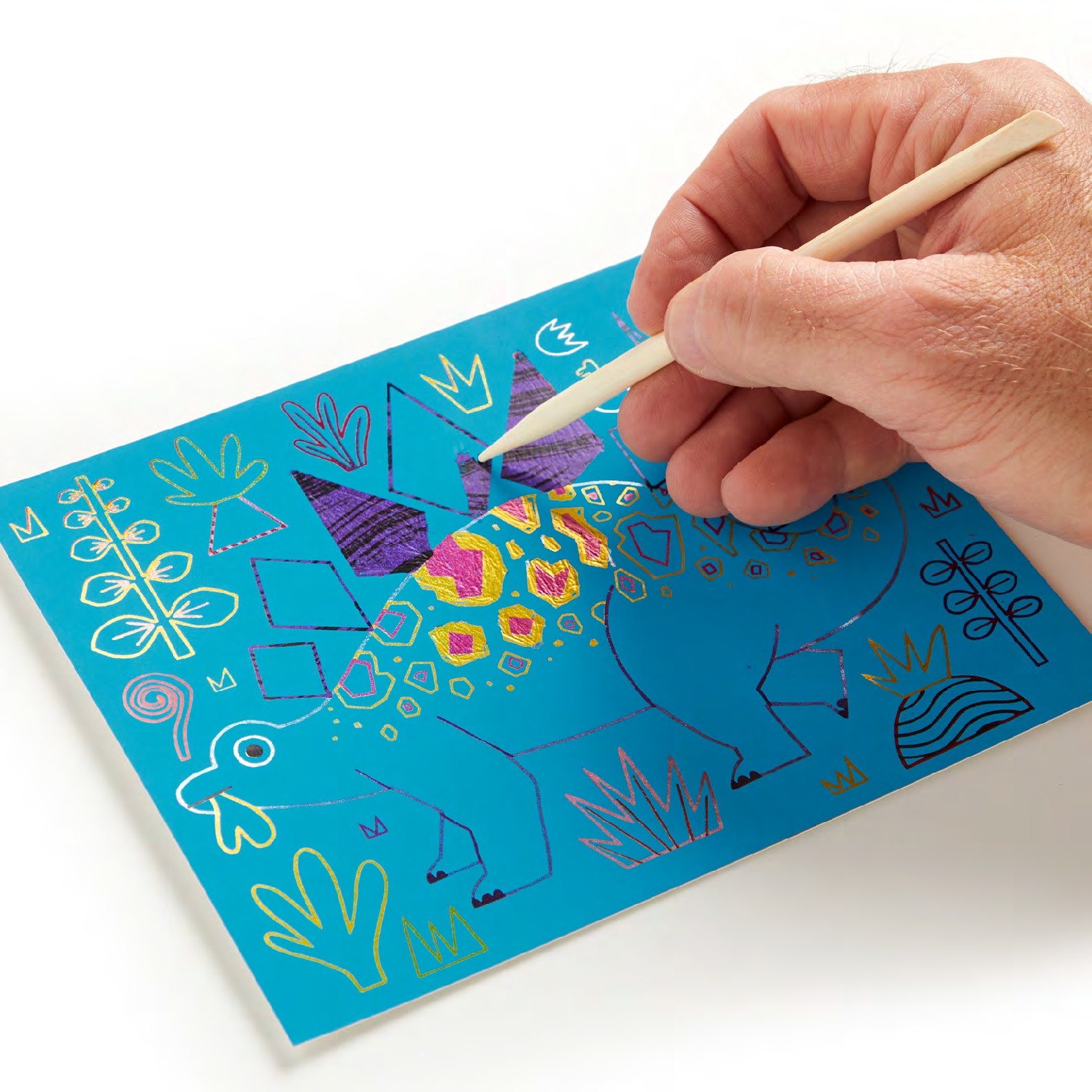 Mighty Dinosaurs Scratch Magic: Scratch & Sparkle Art Kit