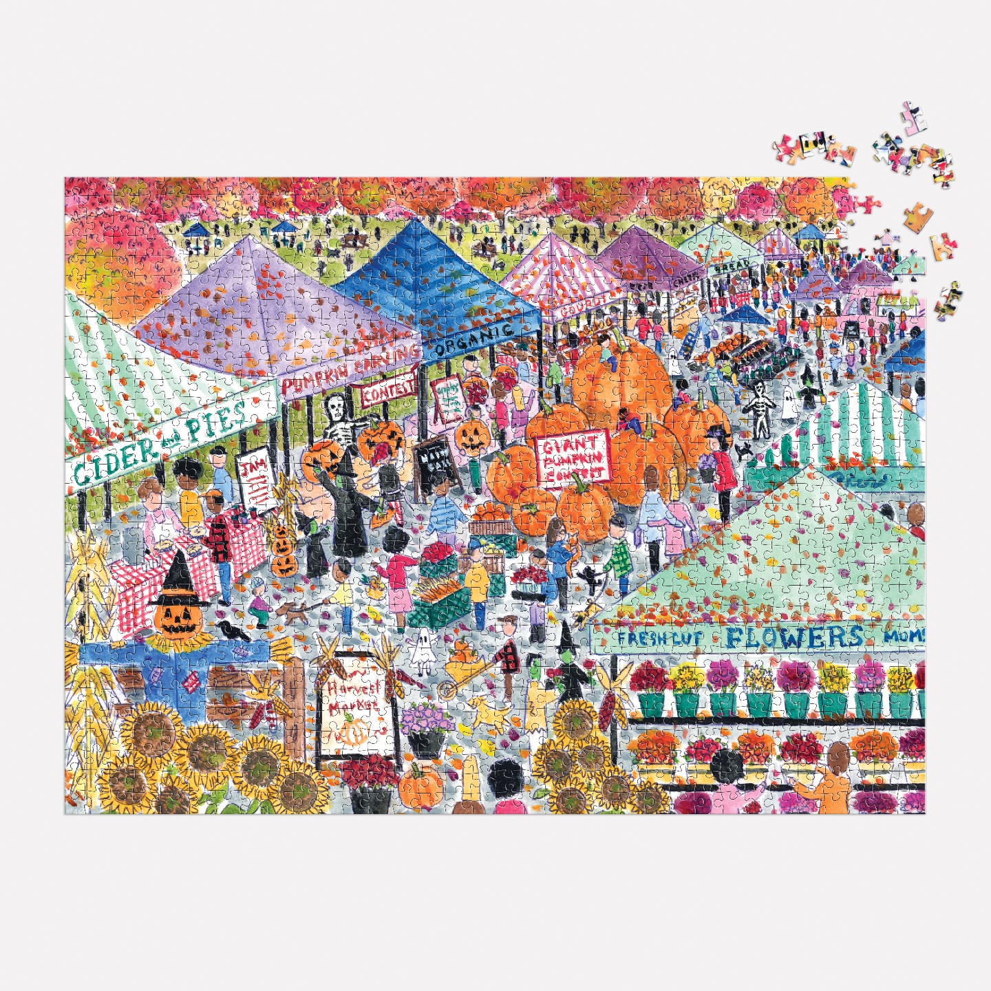 Michael Storrings Harvest Market 1000 Piece Puzzle