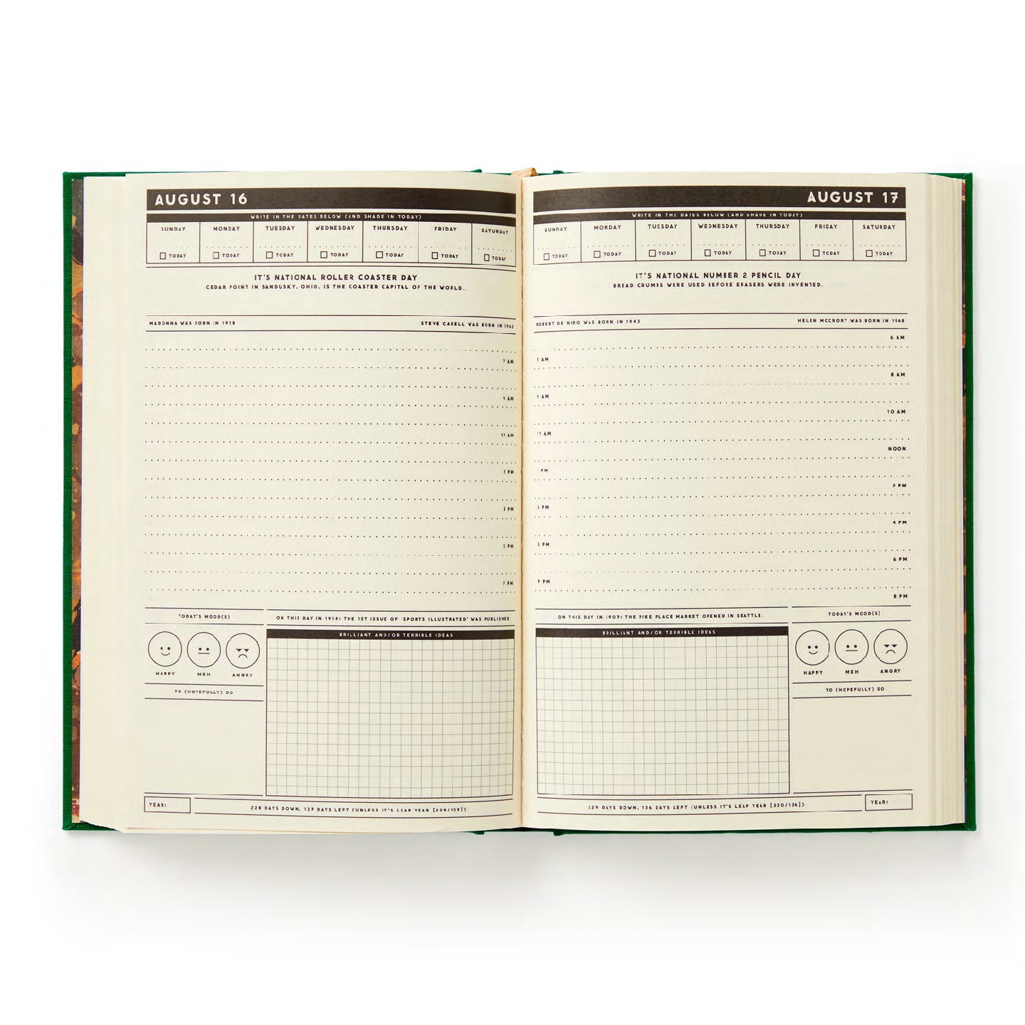 These Are the Days of My Life Undated Daily Planner