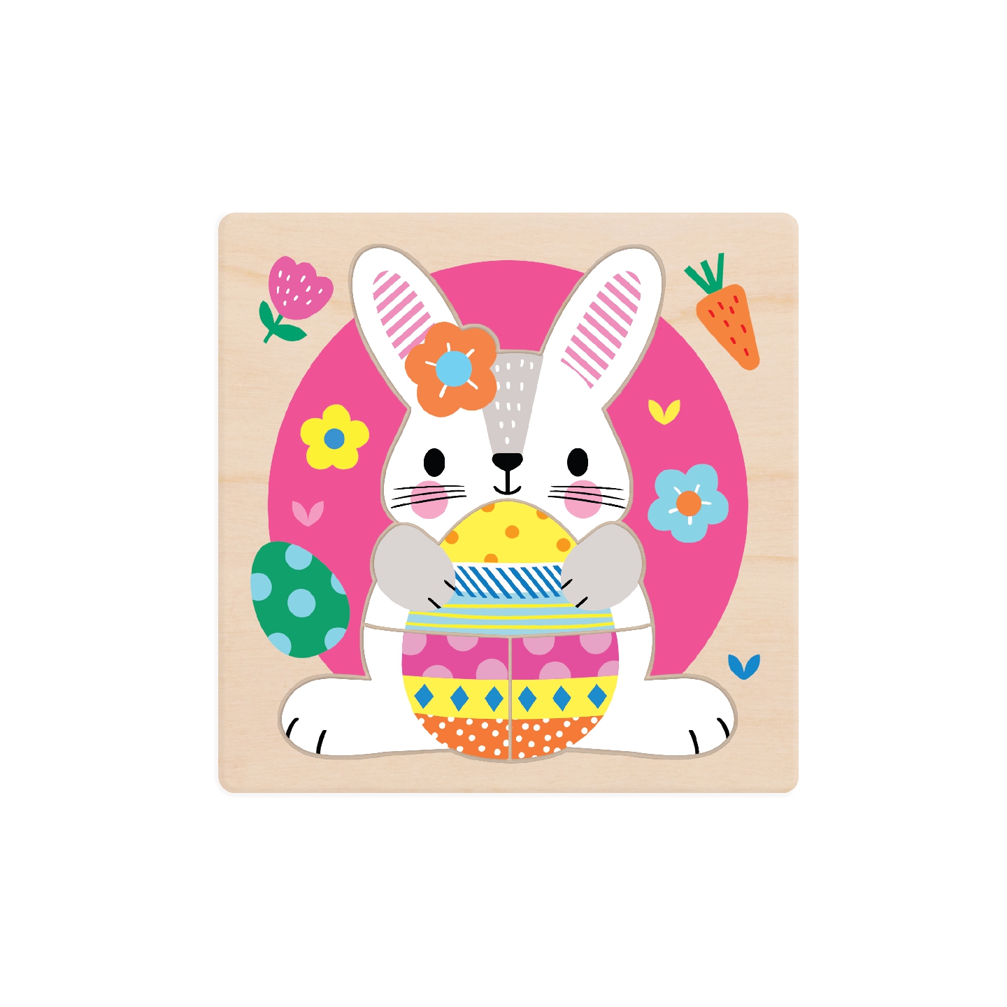 Spring Friends Set of 4 Wooden Puzzles