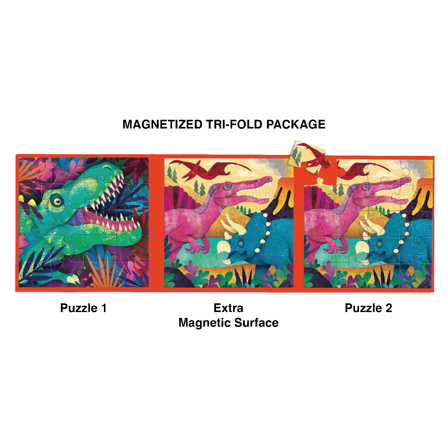 Dinosaurs Roar! Magnetic Puzzles