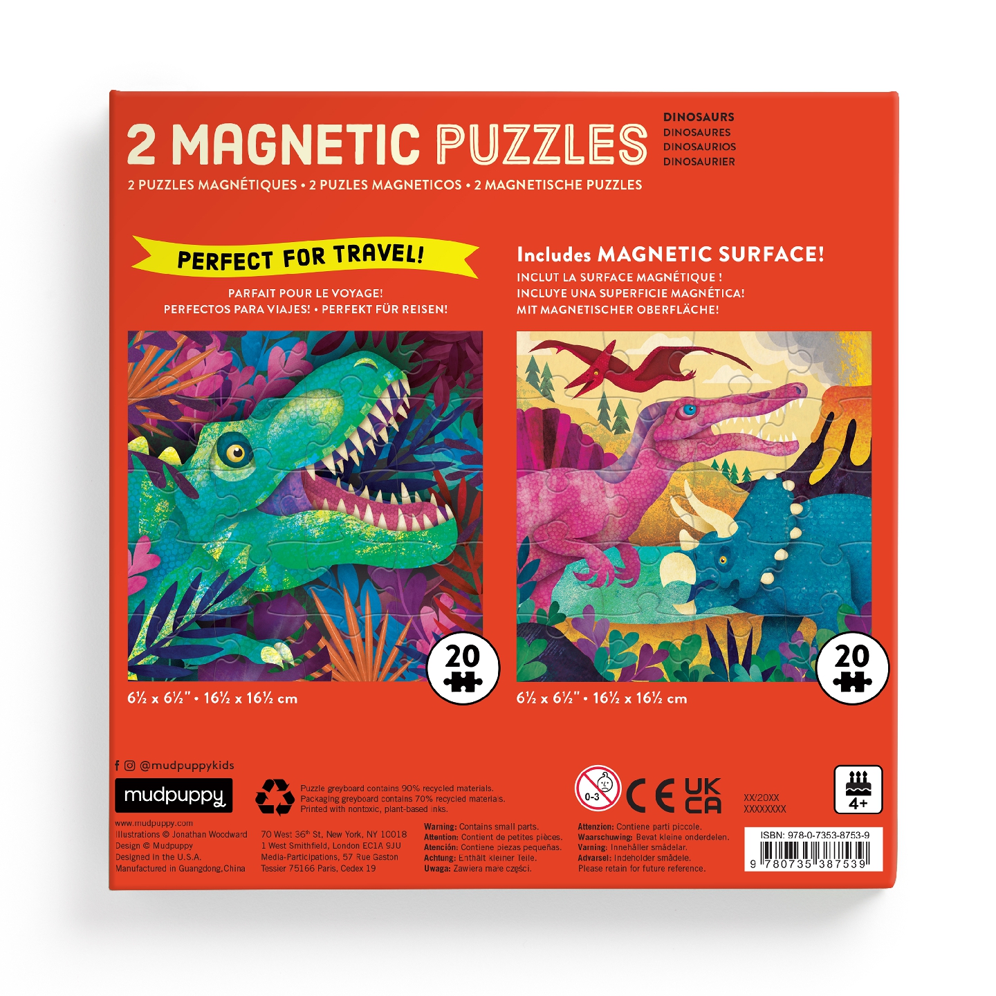 Dinosaurs Roar! Magnetic Puzzles