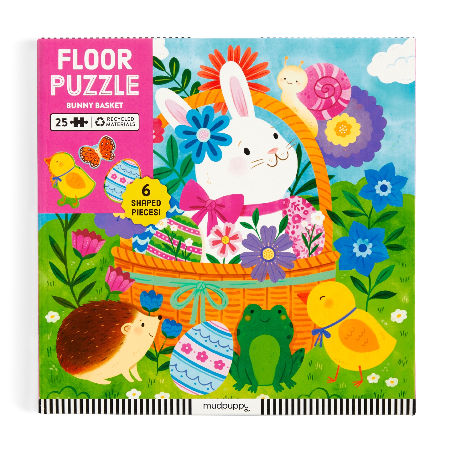 Bunny Basket 25 Piece Floor Puzzle with Shaped Pieces