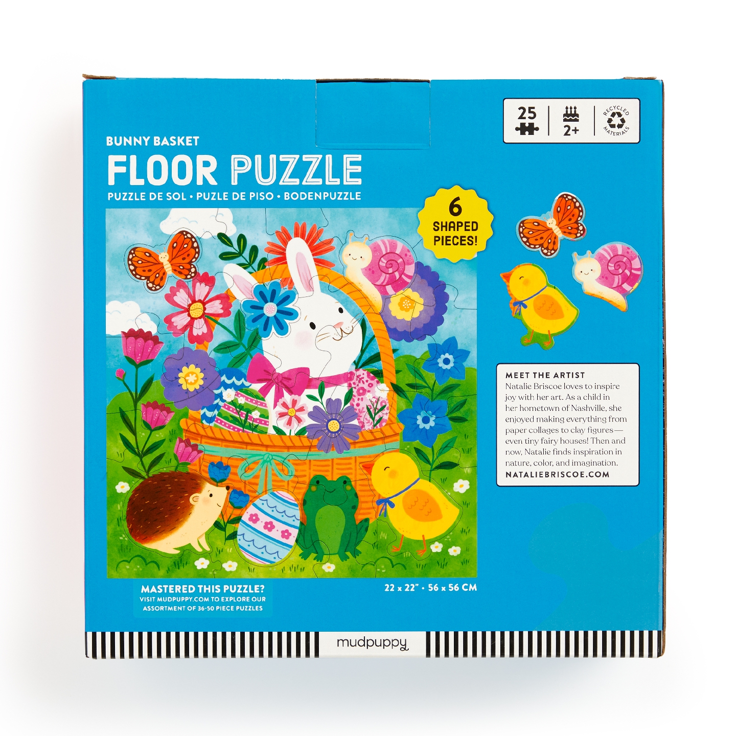 Bunny Basket 25 Piece Floor Puzzle with Shaped Pieces
