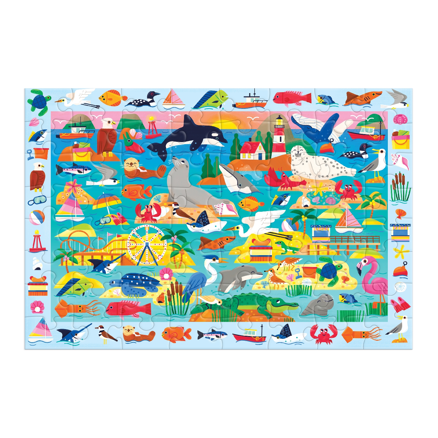 At the Seaside 64 Piece Search & Find Puzzle