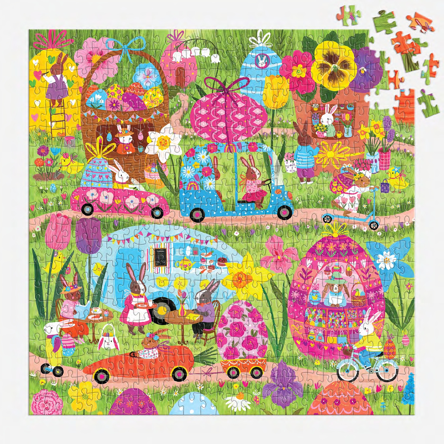 Hoppin' Around 500 Piece Family Puzzle