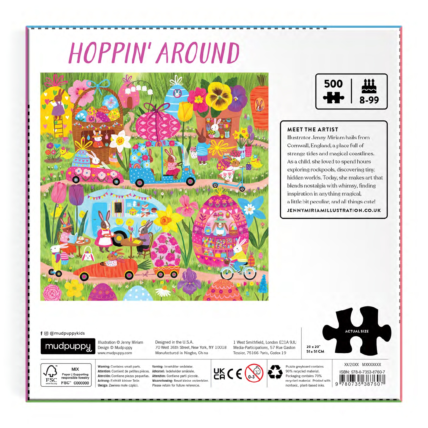 Hoppin' Around 500 Piece Family Puzzle