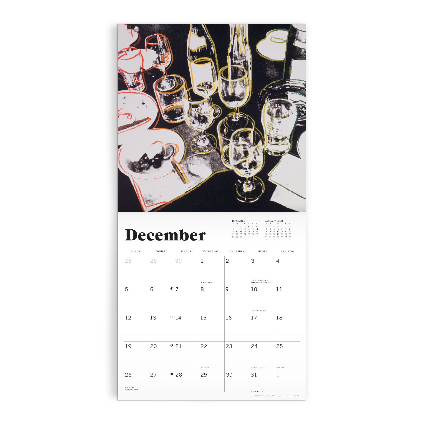 Andy Warhol 12 x 12 Wall Calendar 2027