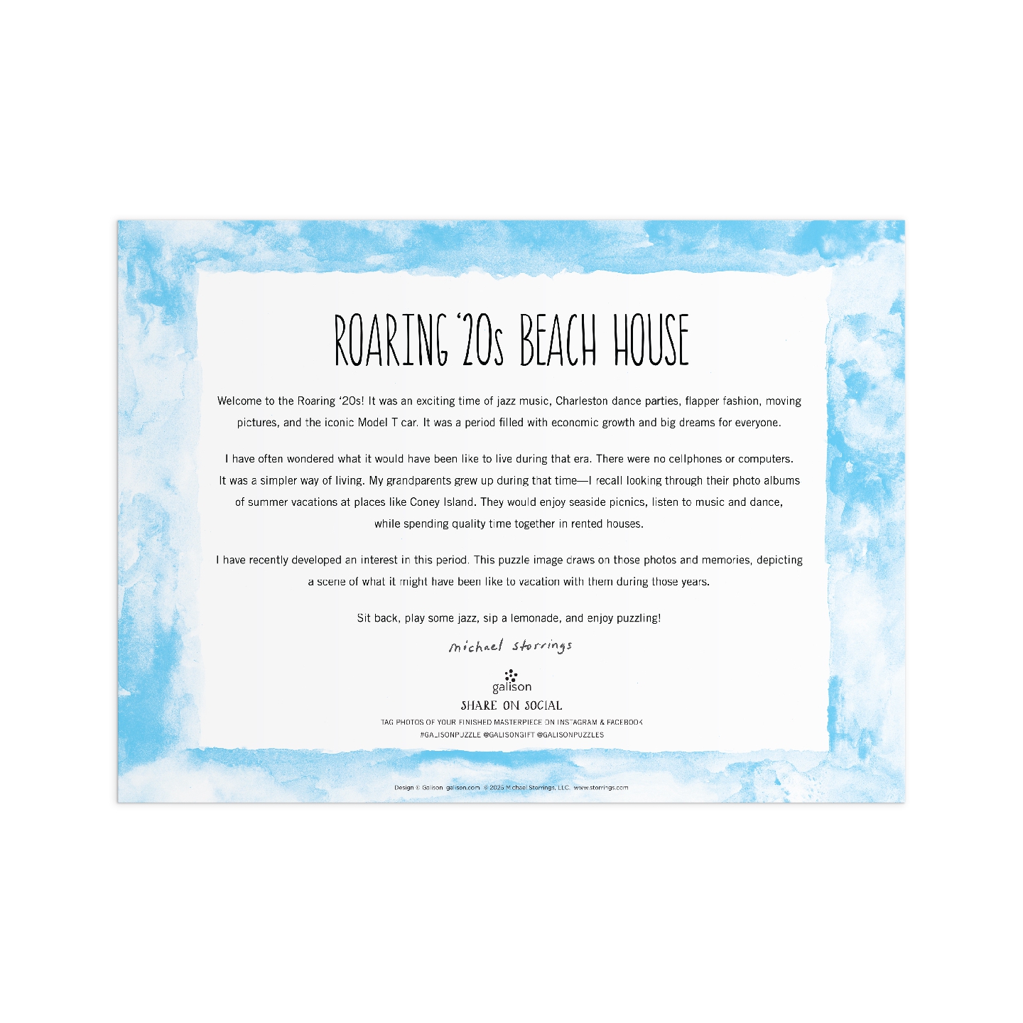 Michael Storrings Roaring 20s Beach House 1000 Piece Puzzle