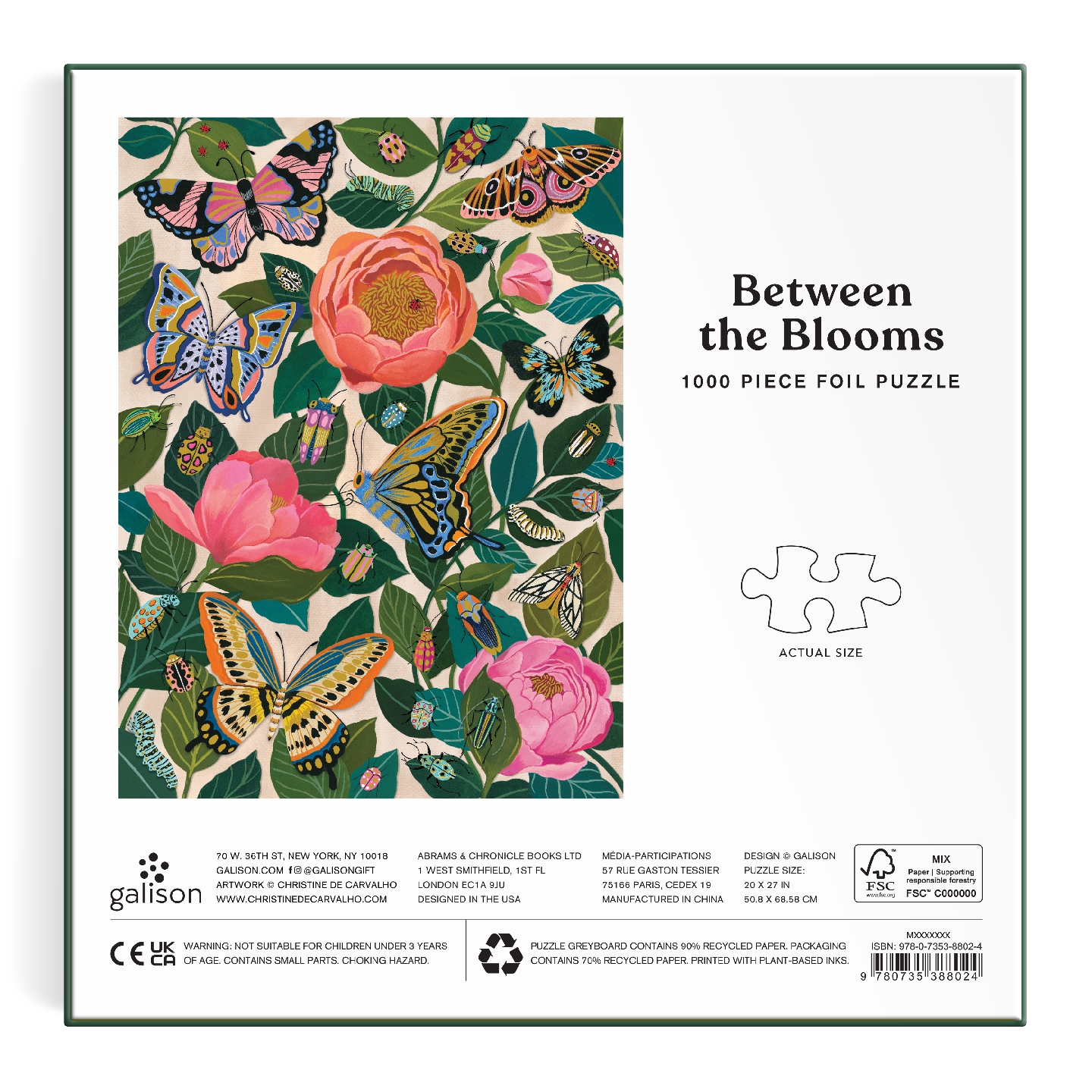 Between the Blooms 1000 Piece Foil Puzzle