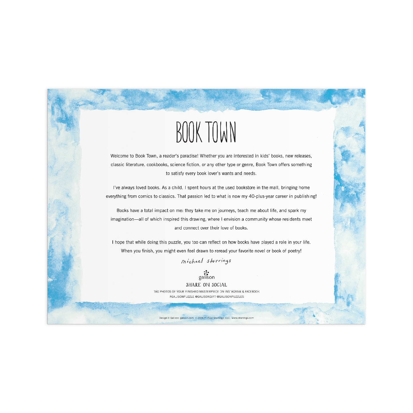 Michael Storrings Book Townscape 1000 Piece Puzzle