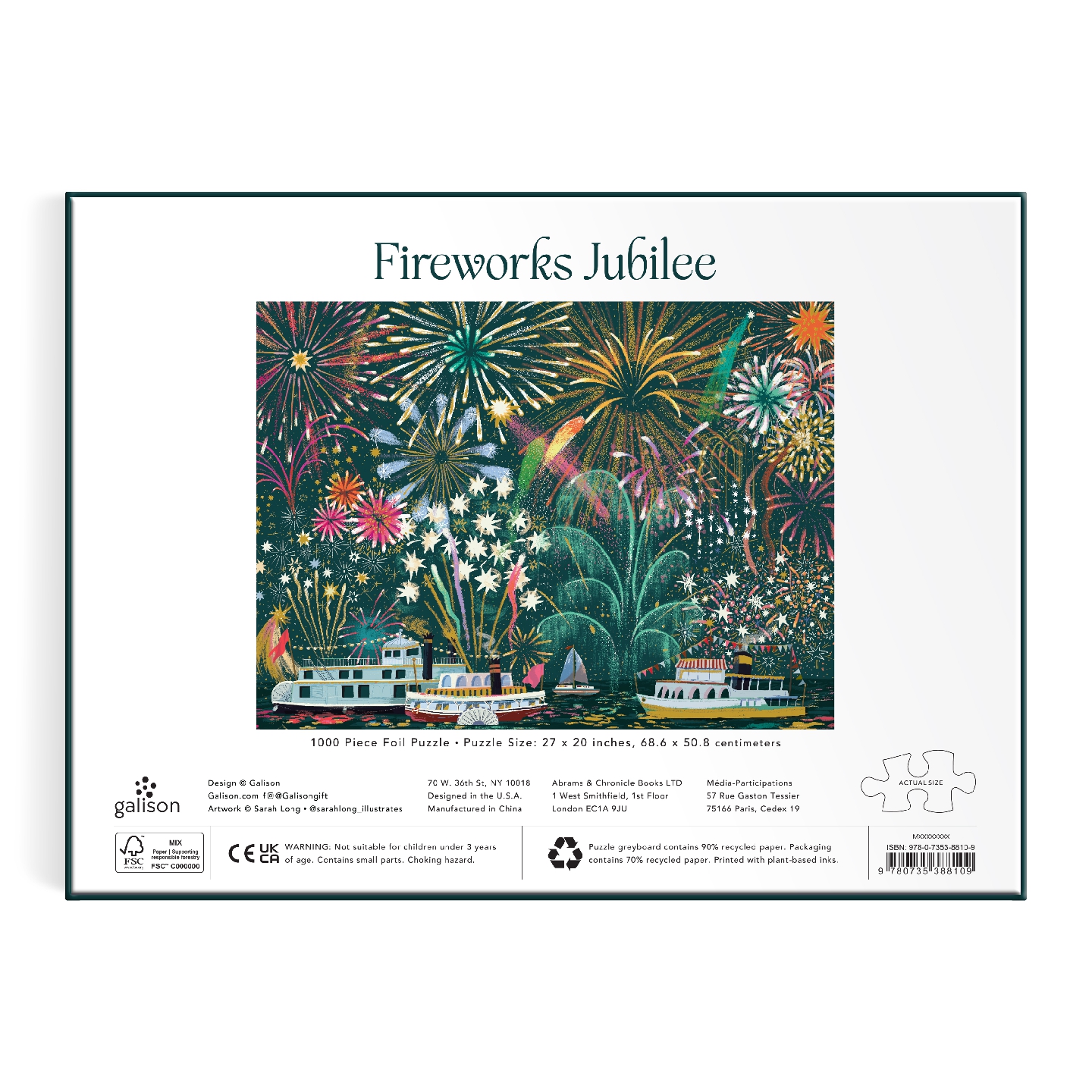 Fireworks Jubilee 1000 Piece Foil Puzzle