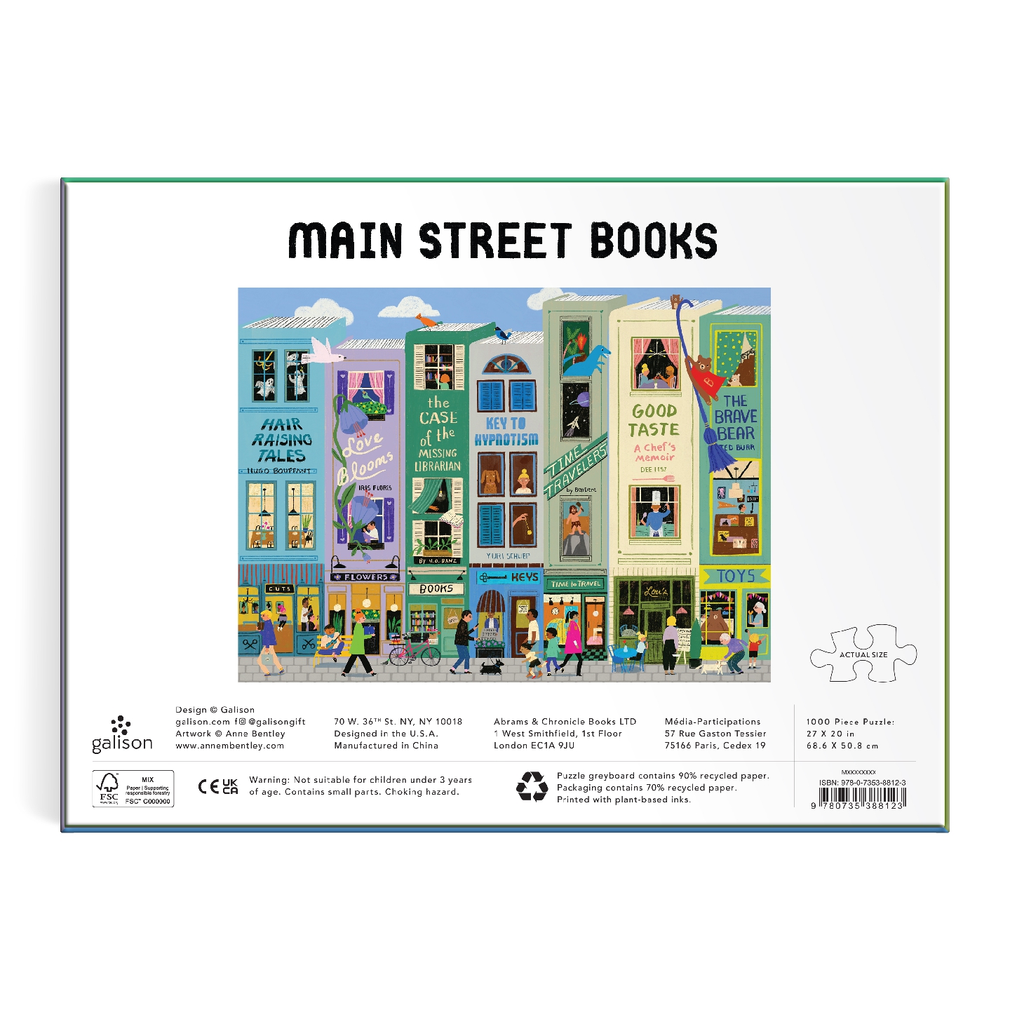 Main Street Books 1000 Piece Puzzle