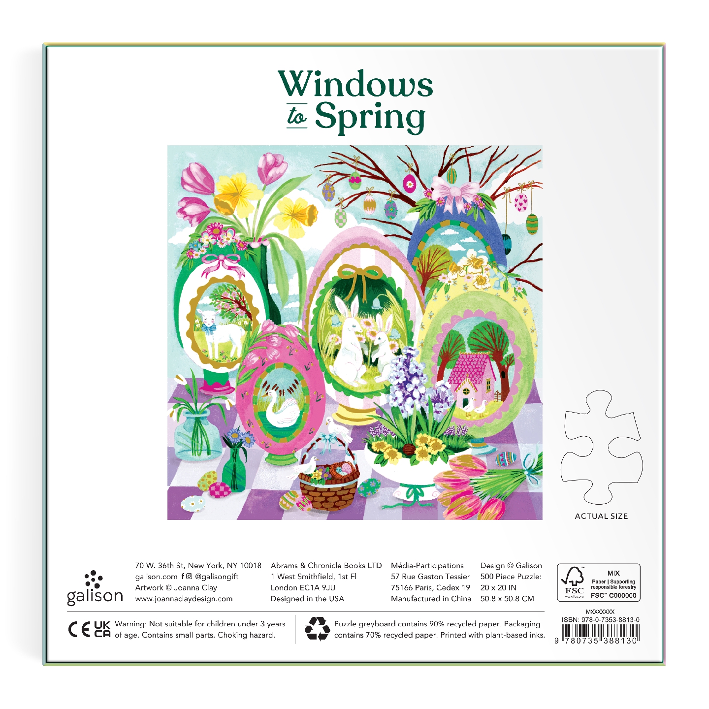 Windows To Spring 500 Piece Foil Puzzle