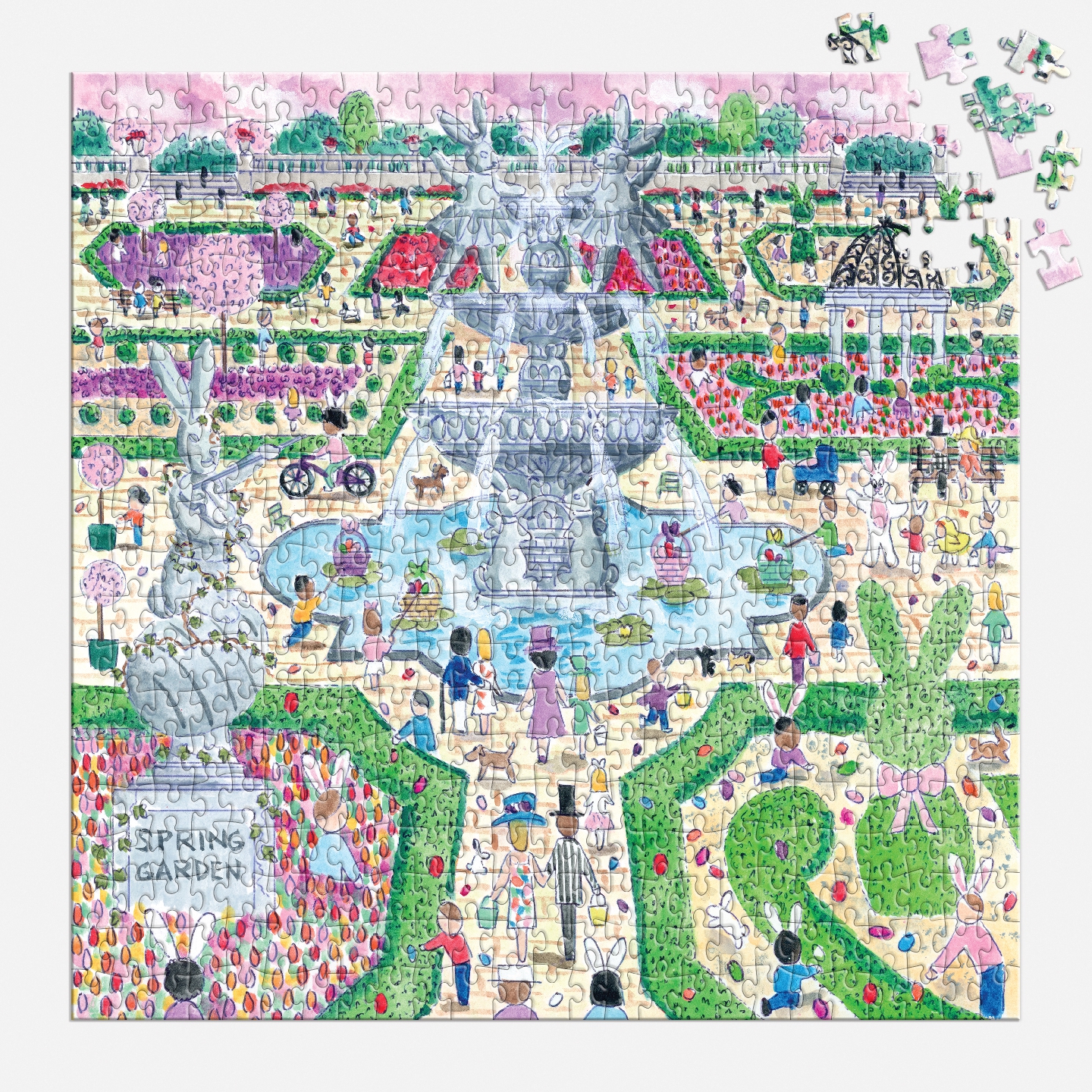 Michael Storrings Spring Egg Hunt 500 Piece Puzzle
