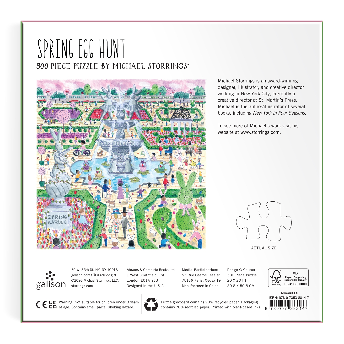 Michael Storrings Spring Egg Hunt 500 Piece Puzzle